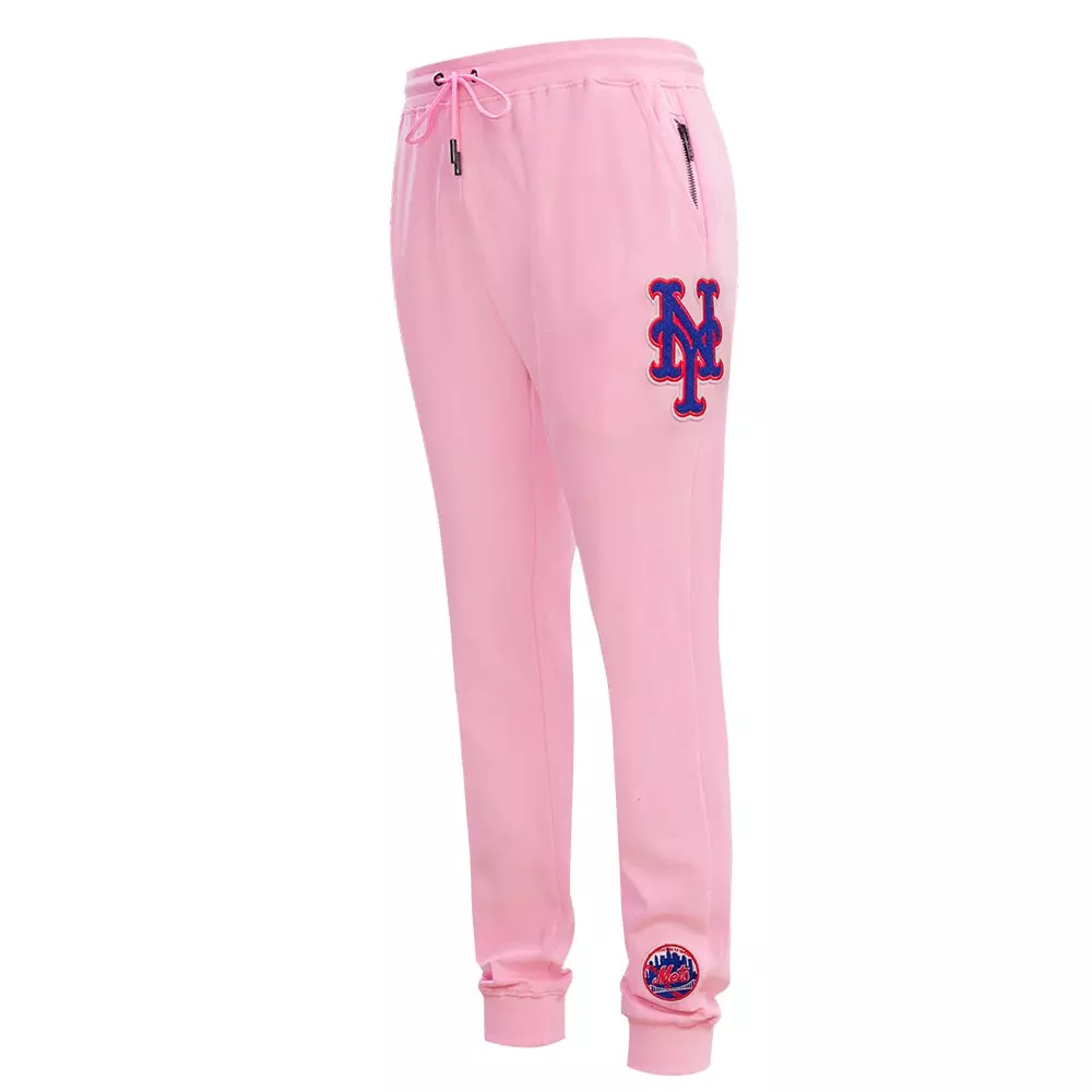 Pro Standard Men's MLB New York Mets Classic Chenille Joggers - PINK