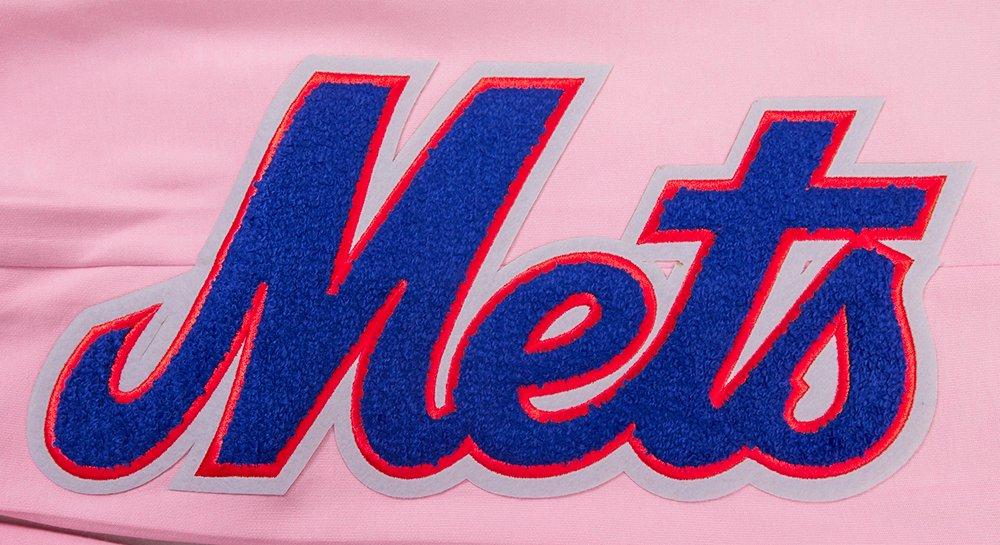 Pro Standard Men's MLB New York Mets Classic Chenille Joggers - PINK Thumbnail View 5