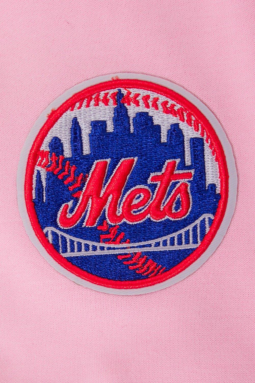 Pro Standard Men's MLB New York Mets Classic Chenille Joggers - PINK Thumbnail View 6