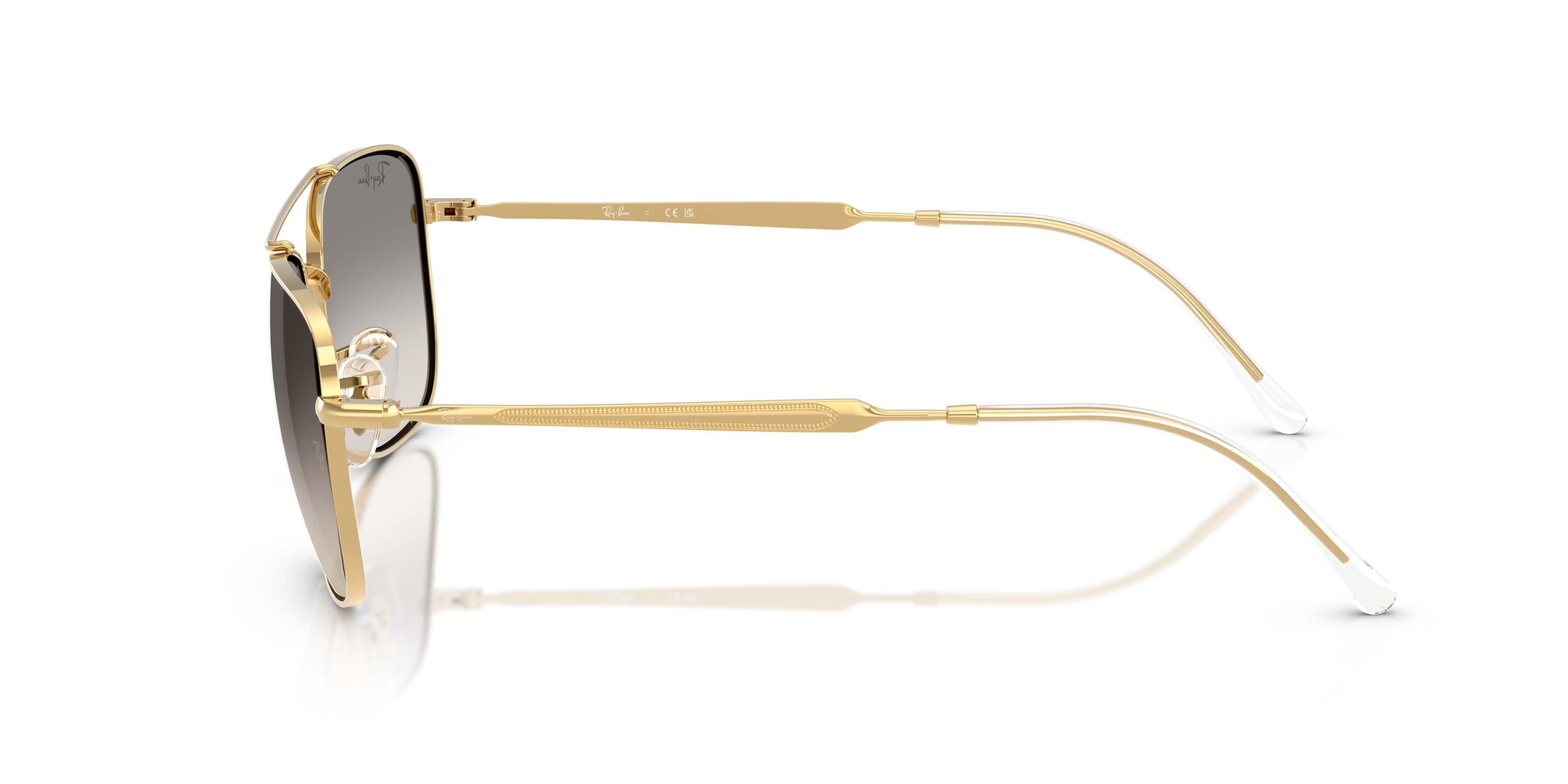 Ray-Ban RB3755 Clear Gradient Grey Sunglasses &ndash; Polished Arista Gold - GOLD/GREY Thumbnail View 6