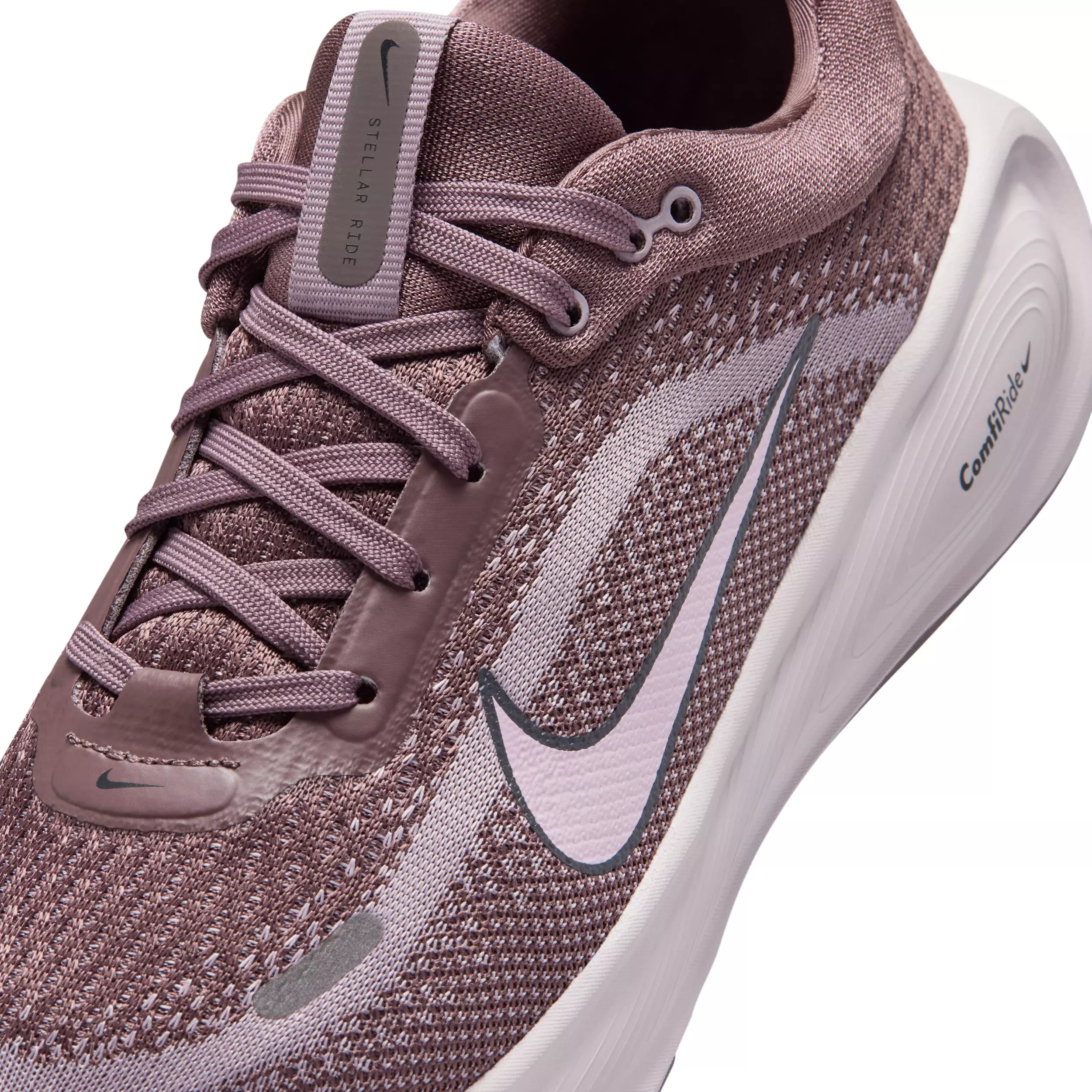 Nike Stellar Ride "Tattoo/Light Violet Ore/Violet/Pink Foam" Grade School Girls' Running Shoe - TATTOO/LT VIOLET/VIOLET/PINK