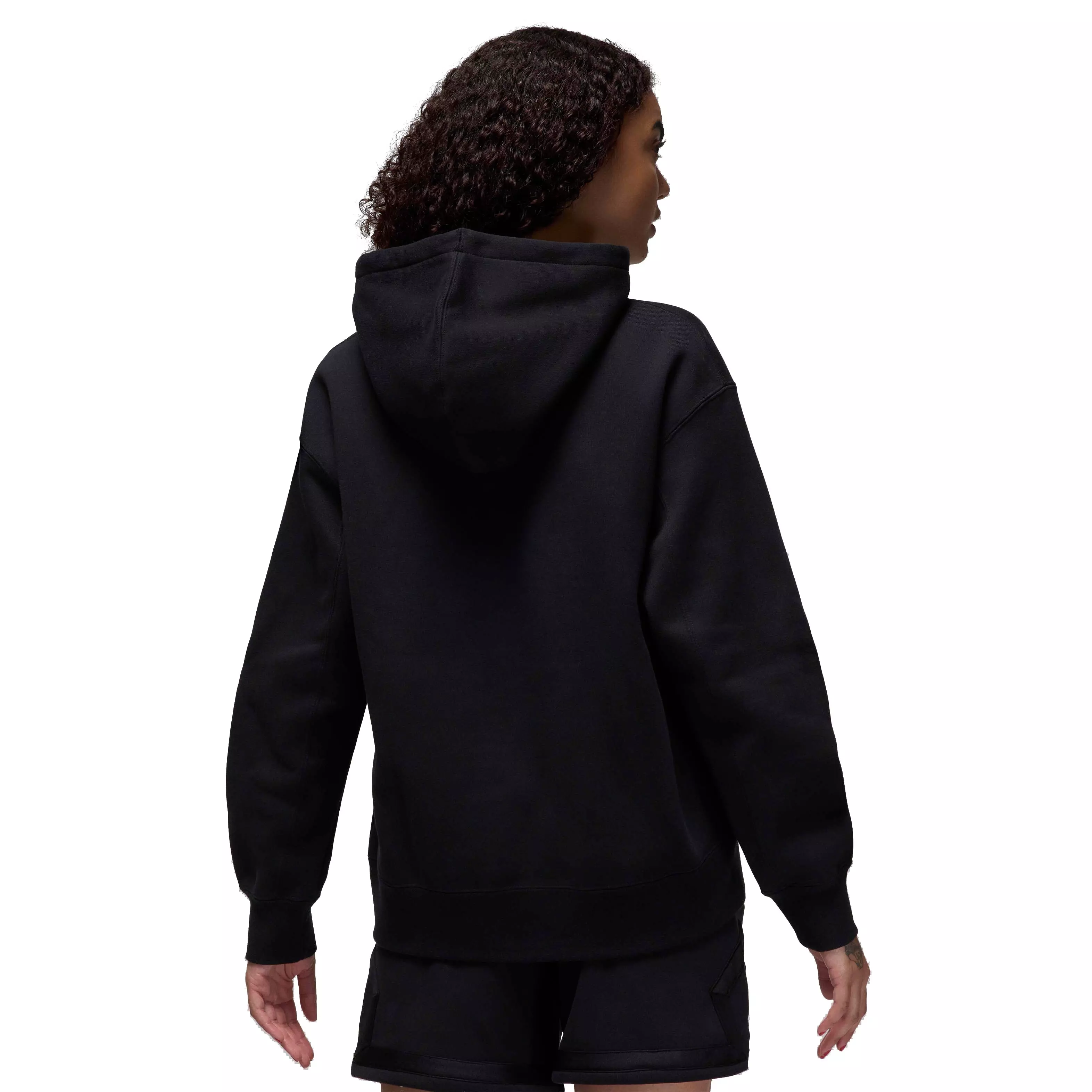 Jordan Women's Flight Fleece Pullover Hoodie - BLACK