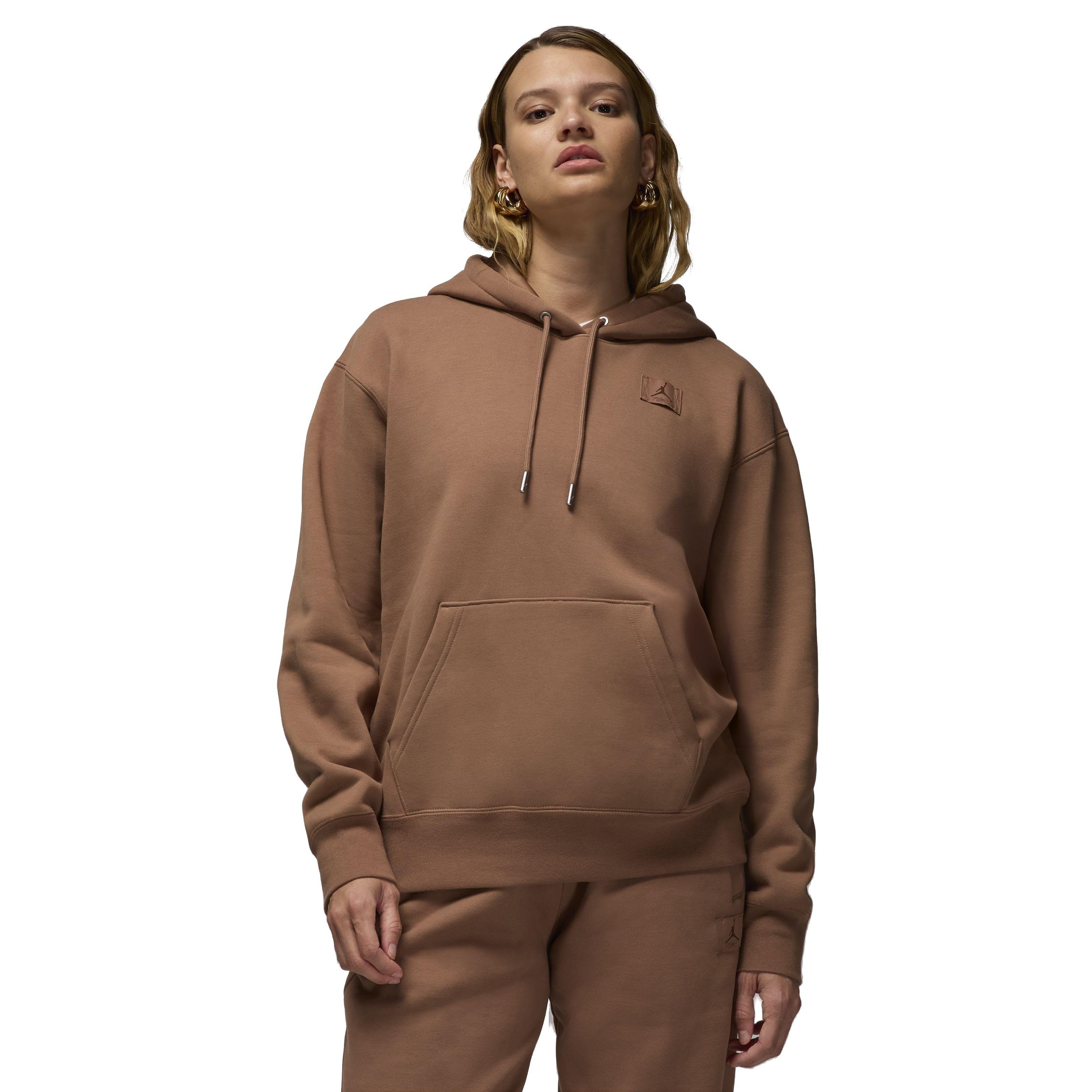 Jordan Women's Flight Fleece Pullover Hoodie - BROWN Thumbnail View 1