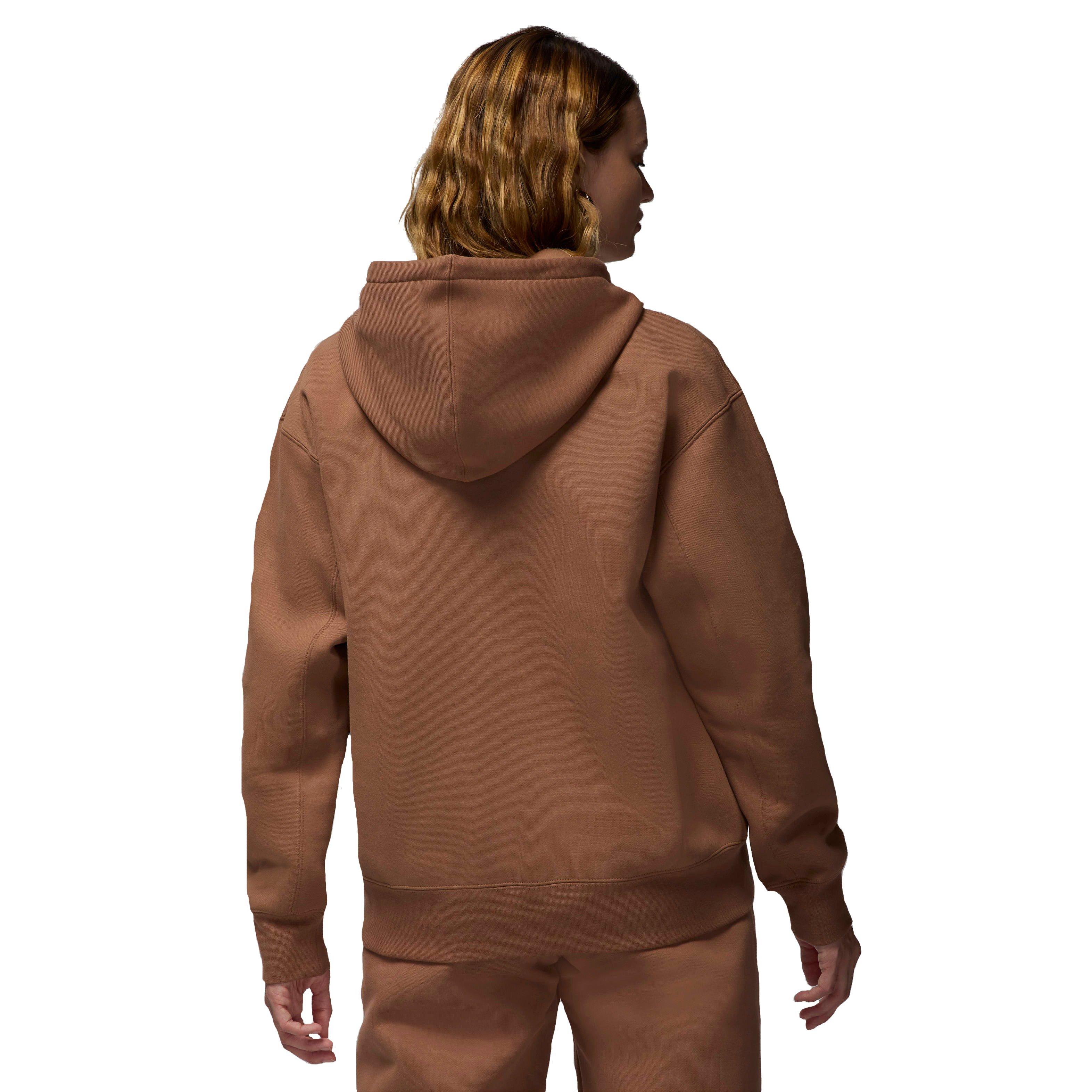 Jordan Women's Flight Fleece Pullover Hoodie - BROWN Thumbnail View 2