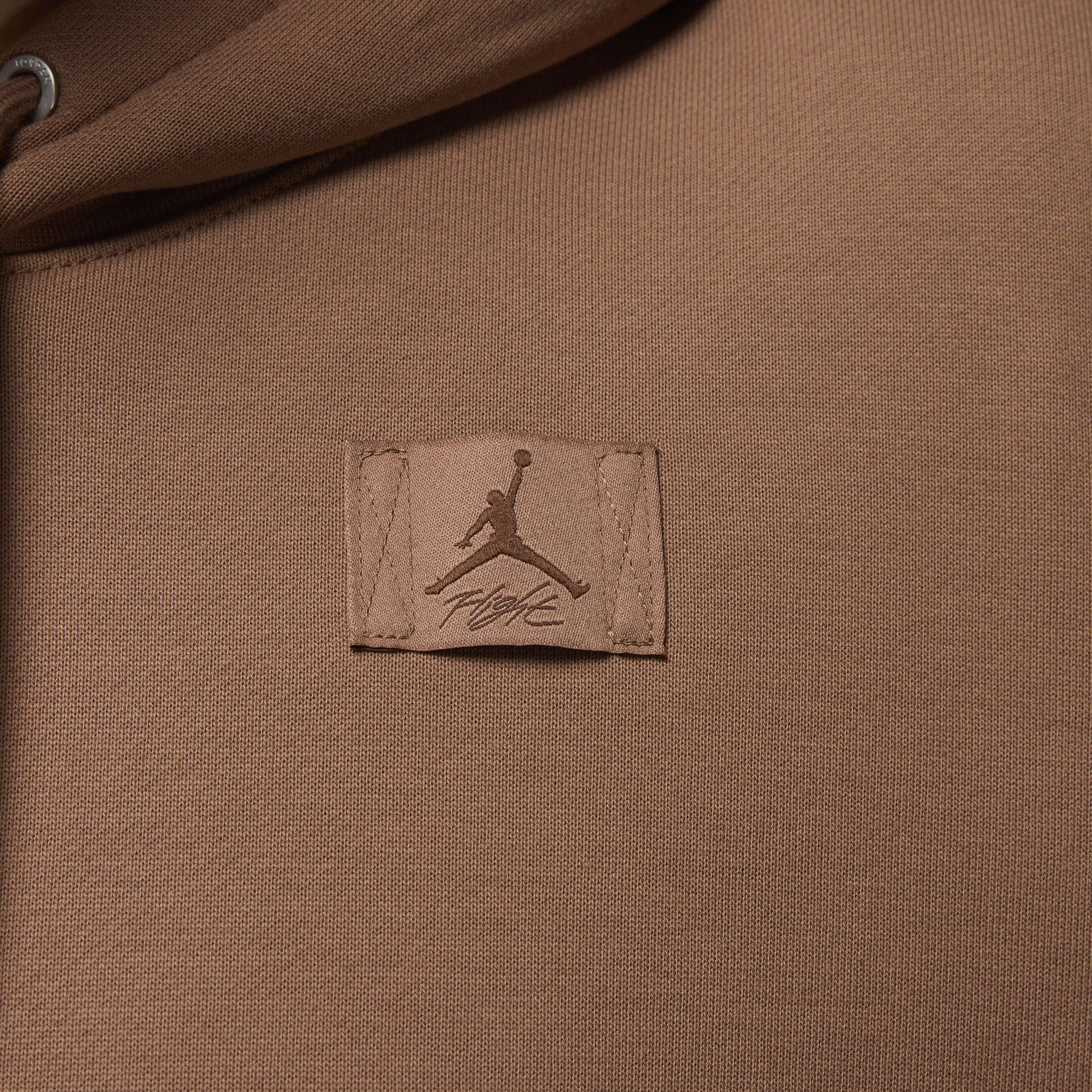 Jordan Women's Flight Fleece Pullover Hoodie - BROWN Thumbnail View 4
