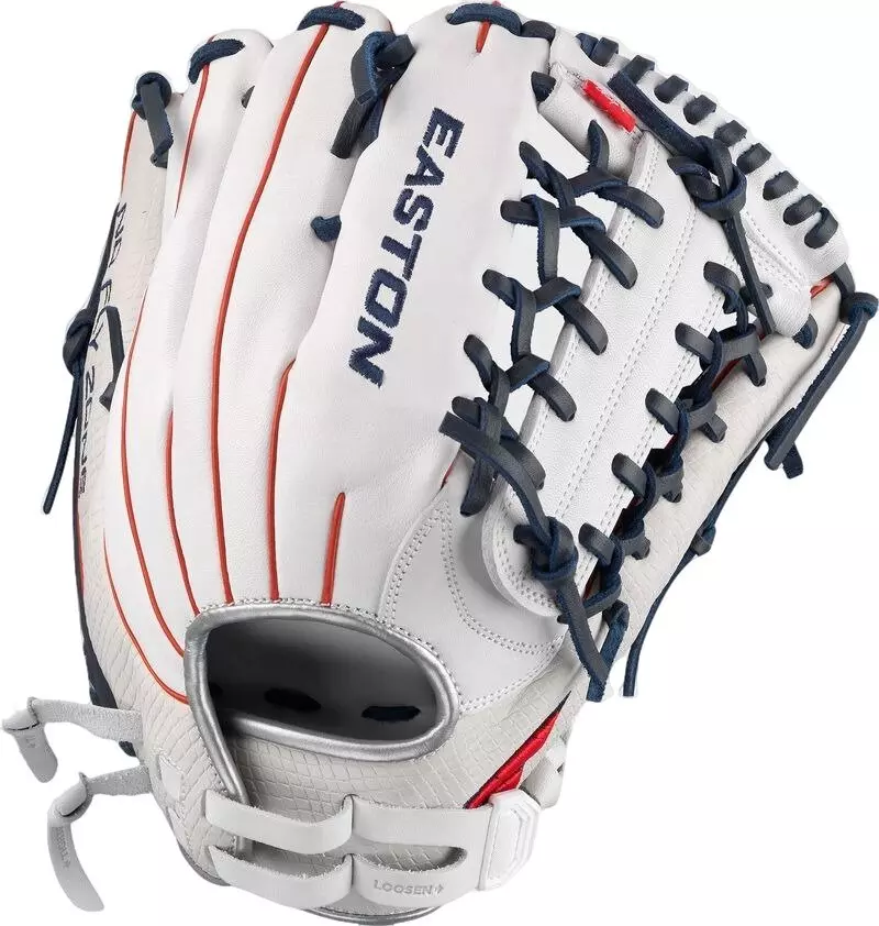 Easton Haylie McCleney 12.75" Fastpitch Outfield Glove LHT - WHITE
