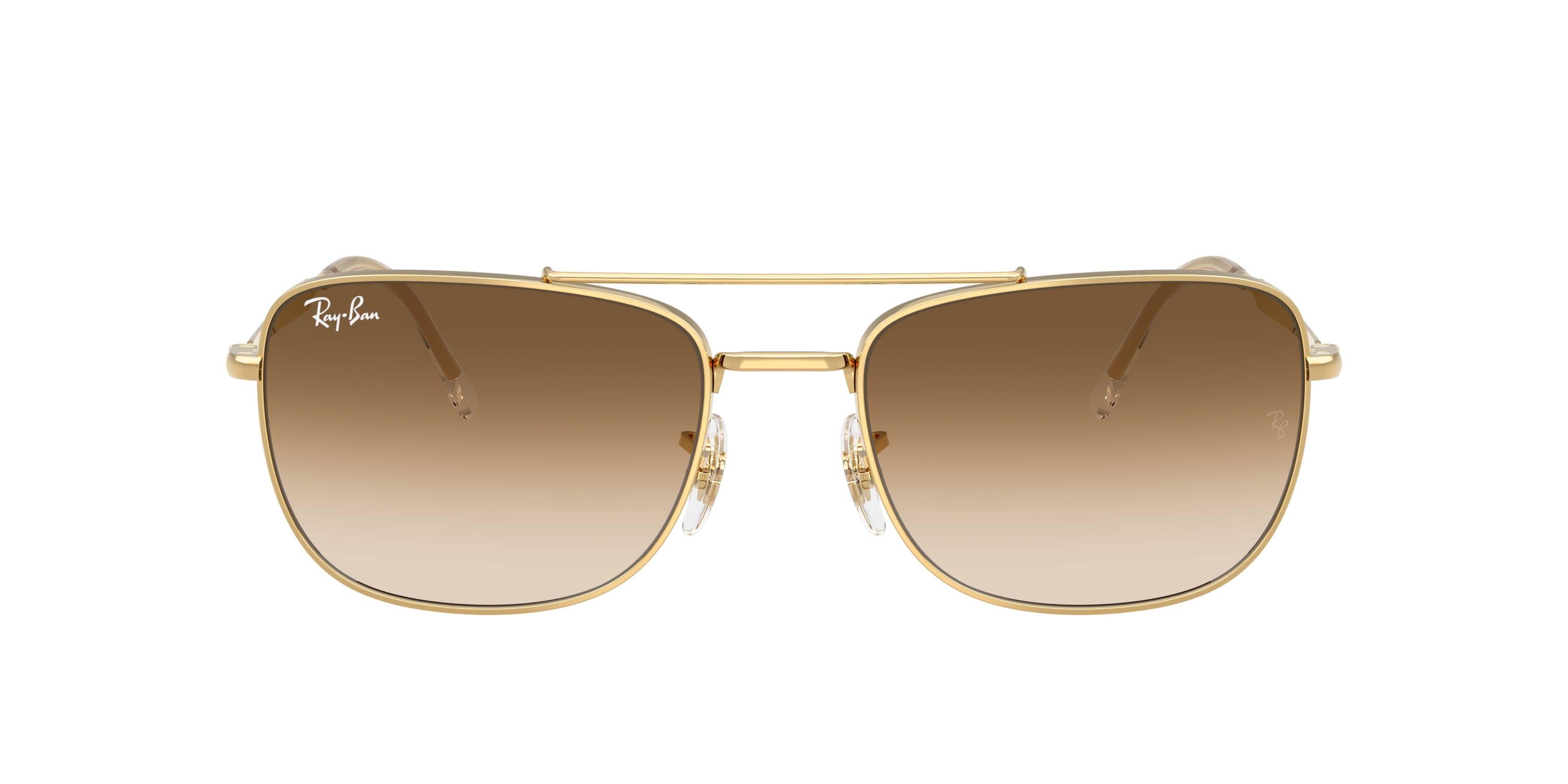 Ray-Ban RB3755 Clear Gradient Brown Sunglasses &ndash; Polished Arista Gold - GOLD/BROWN Thumbnail View 2