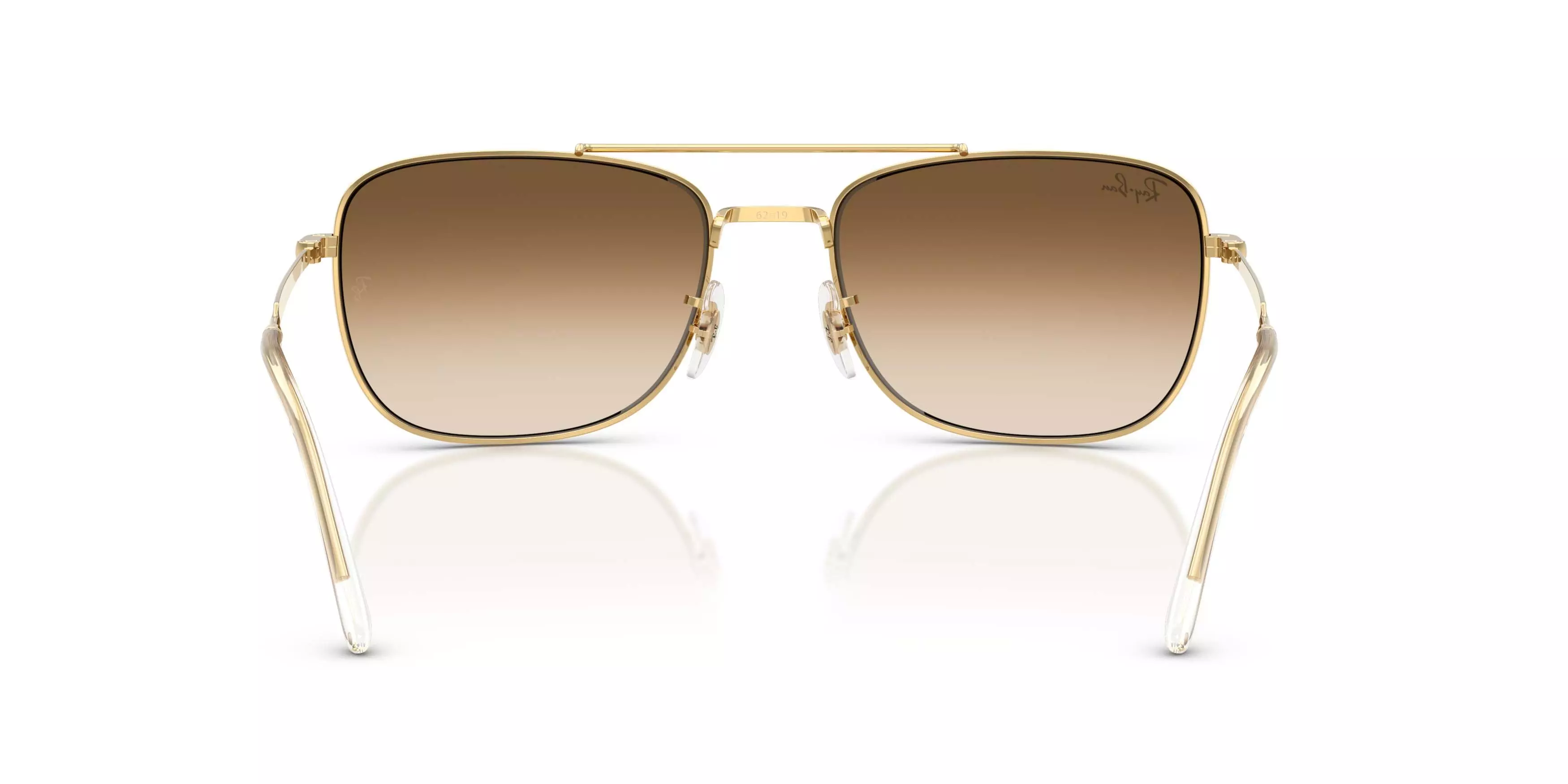 Ray-Ban RB3755 Clear Gradient Brown Sunglasses &ndash; Polished Arista Gold - GOLD/BROWN