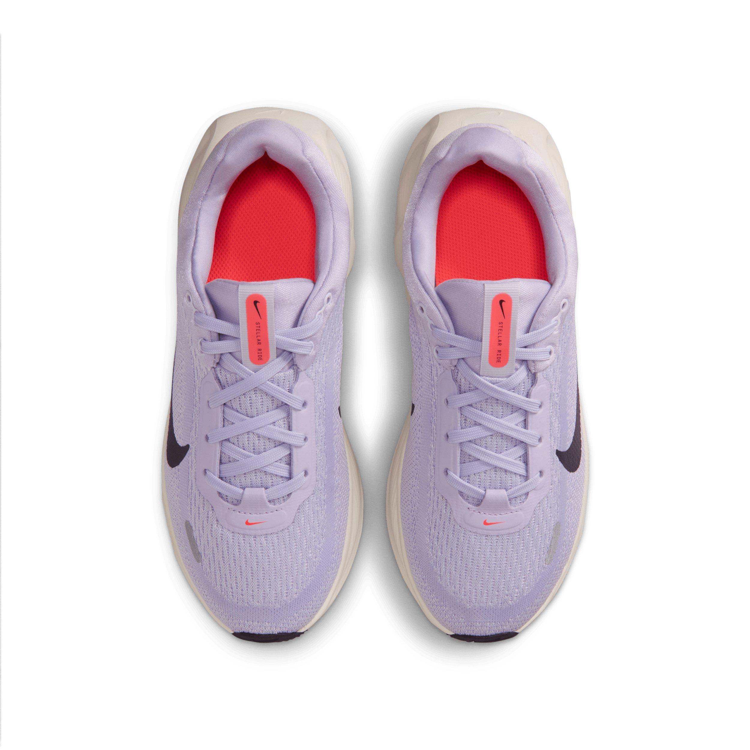 Nike Stellar Ride "Violet Mist/Grape/Hot Lava/Purple Dynasty" Grade School Girls' Running Shoe - VIOLET/GRAPE/LAVA/PURPLE