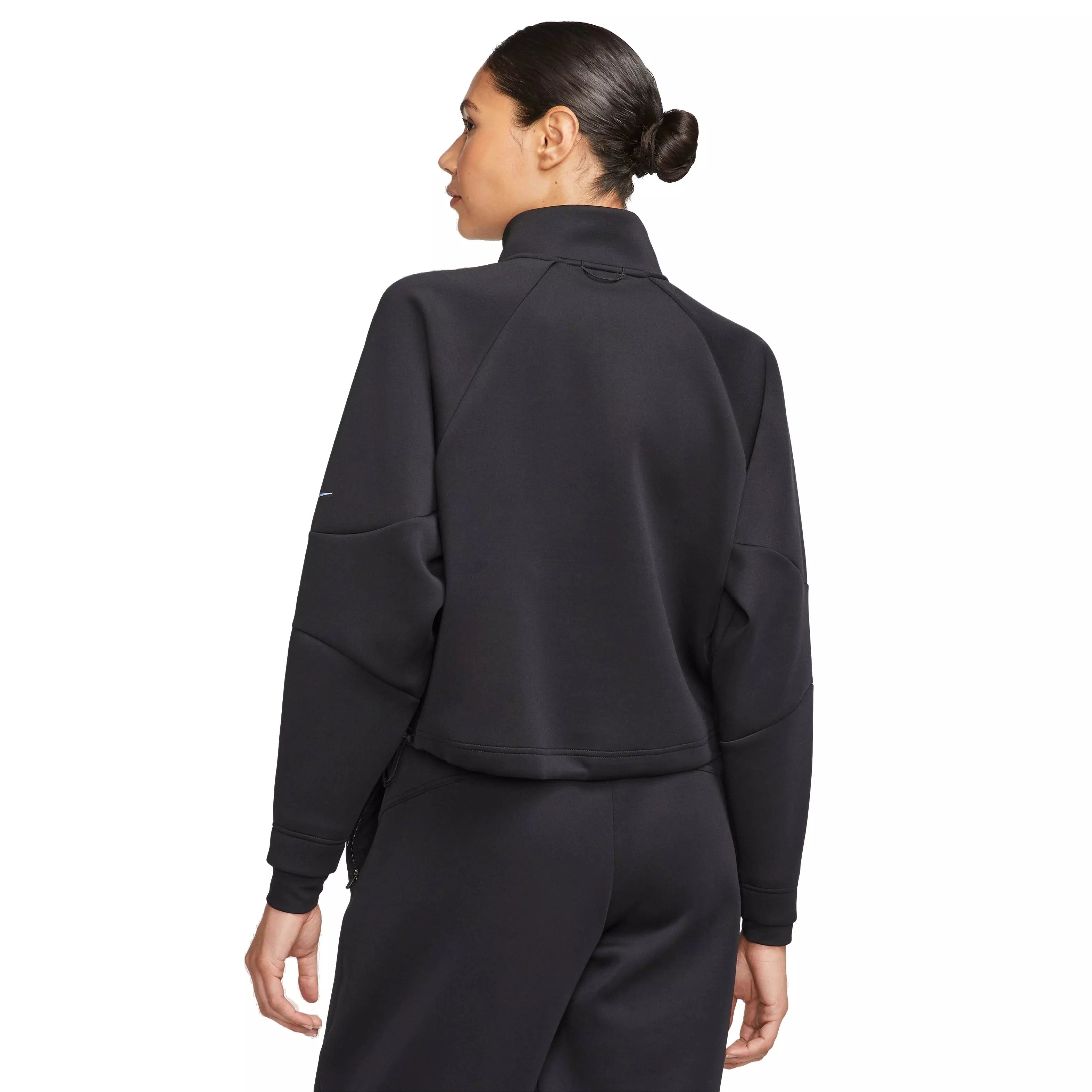 Nike Women's Dri-FIT Prima 1/2 Zip Training Top - Black - BLACK