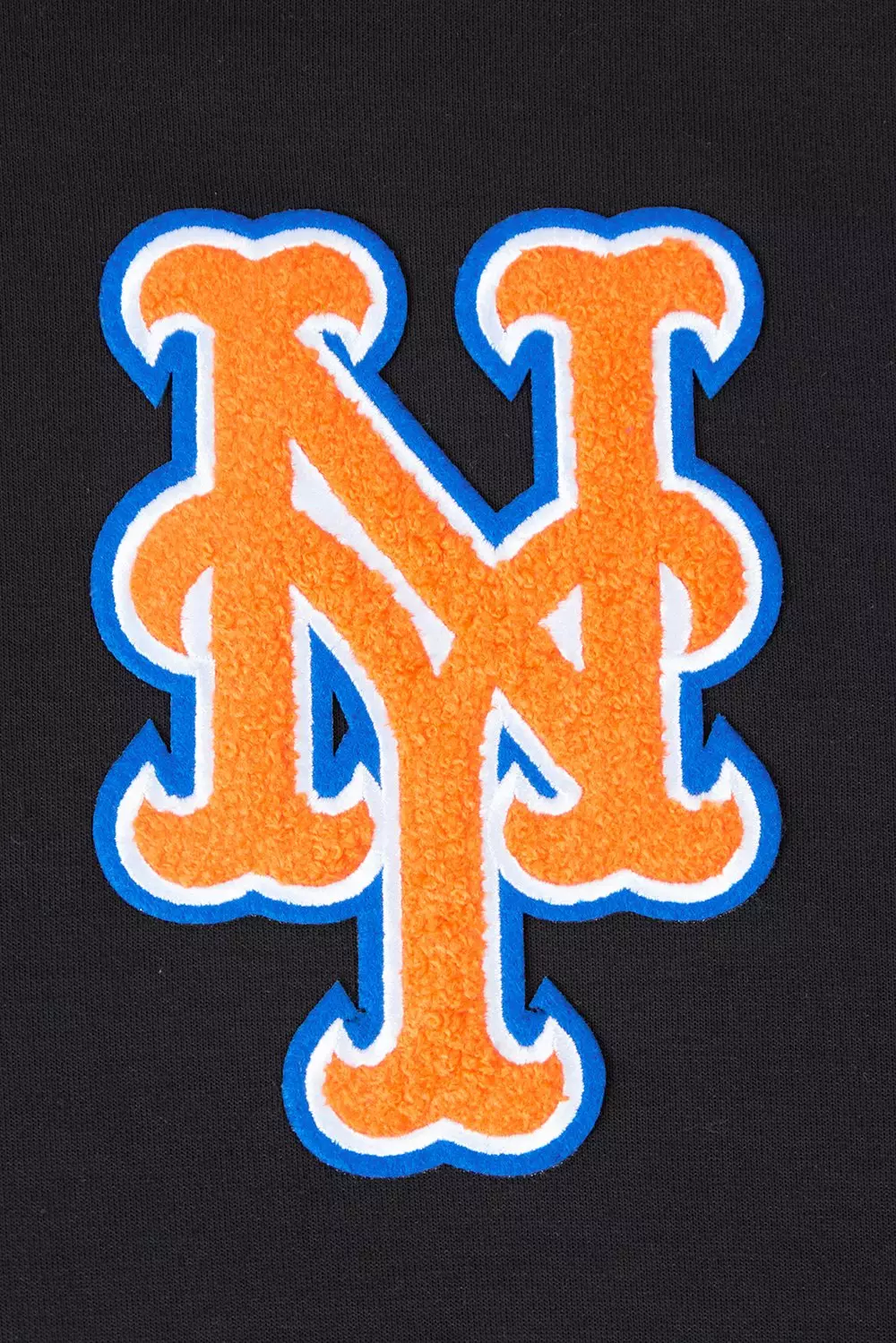 Pro Standard Men's MLB New York Mets Chenille Pullover Hoodie - BLACK