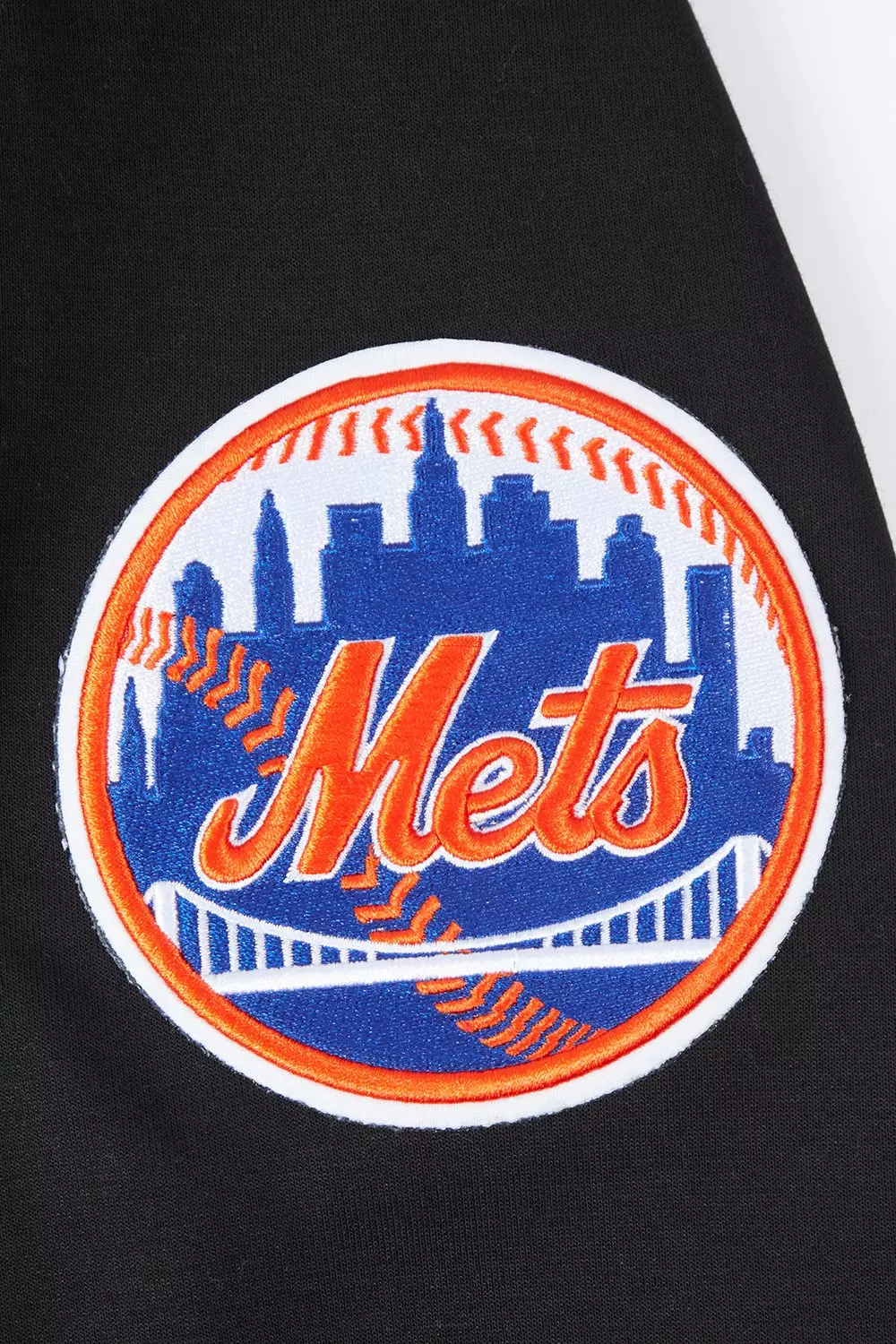 Pro Standard Men's MLB New York Mets Chenille Pullover Hoodie - BLACK