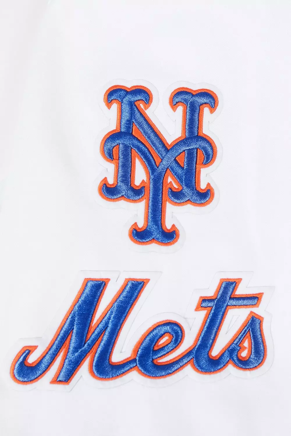 Pro Standard Men's MLB New York Mets Chenille Pullover Hoodie - WHITE