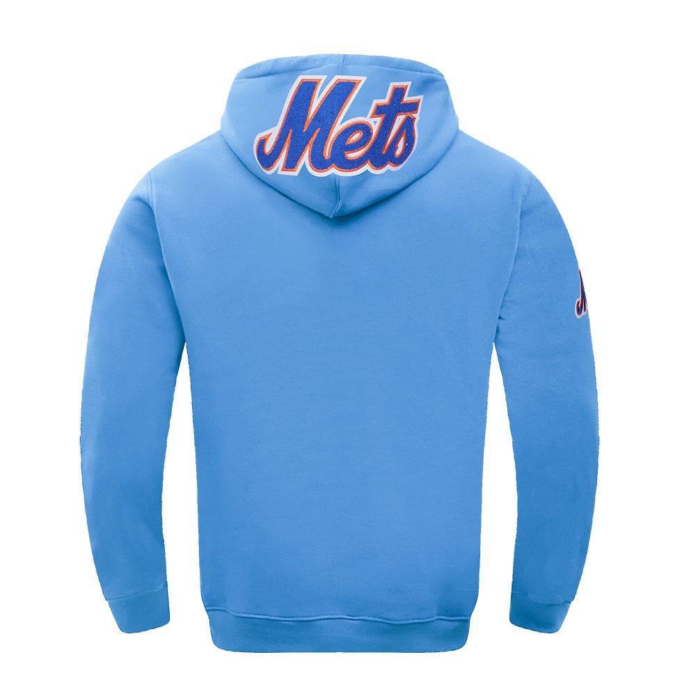 Pro Standard Men's MLB New York Mets Chenille Pullover Hoodie - BLUE Thumbnail View 2