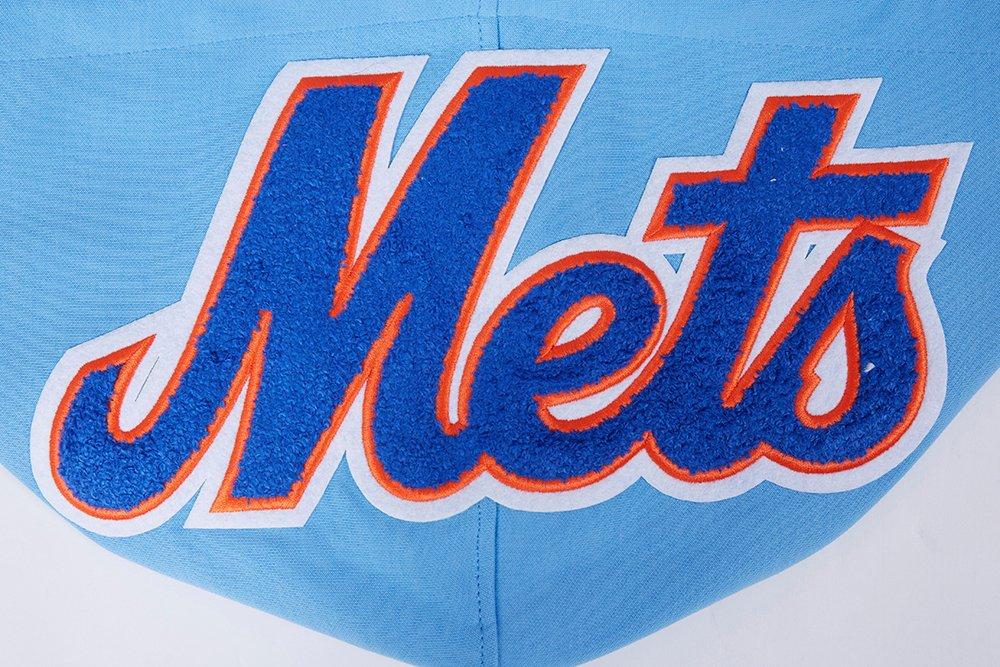 Pro Standard Men's MLB New York Mets Chenille Pullover Hoodie - BLUE Thumbnail View 5