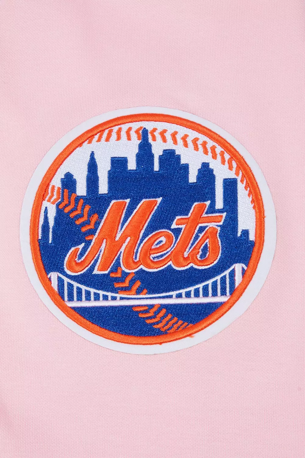 Pro Standard Men's MLB New York Mets Chenille Pullover Hoodie - PINK