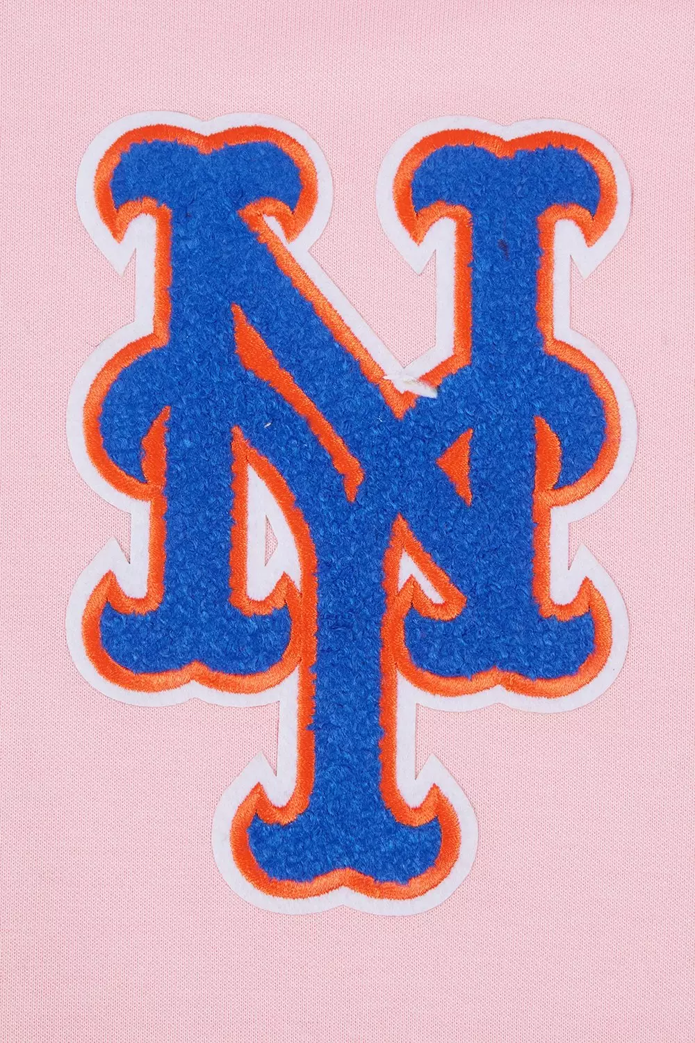Pro Standard Men's MLB New York Mets Chenille Pullover Hoodie - PINK
