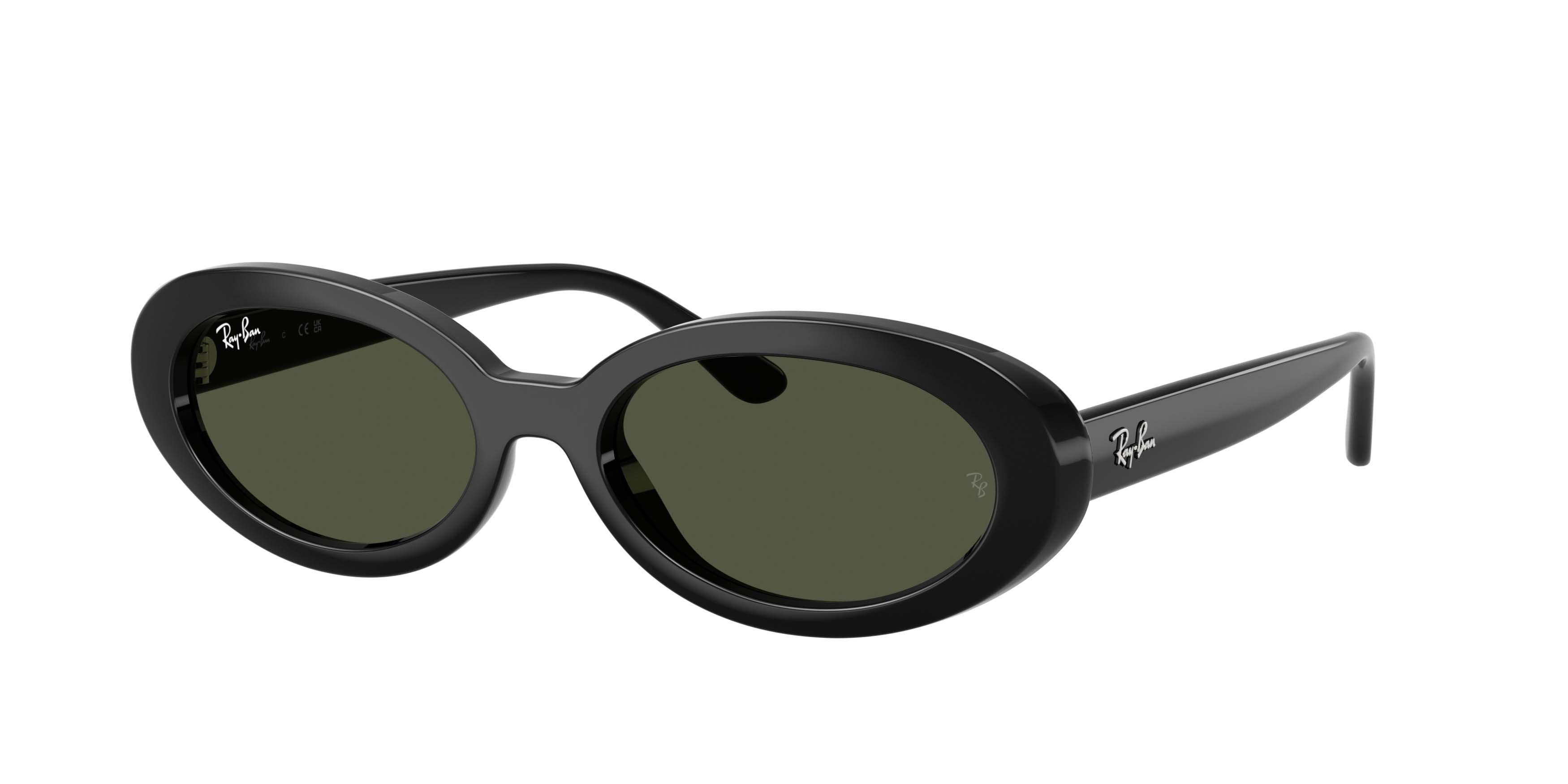 Ray-Ban RB2223 Green Sunglasses &ndash; Polished Black - BLACK/GREEN Thumbnail View 1