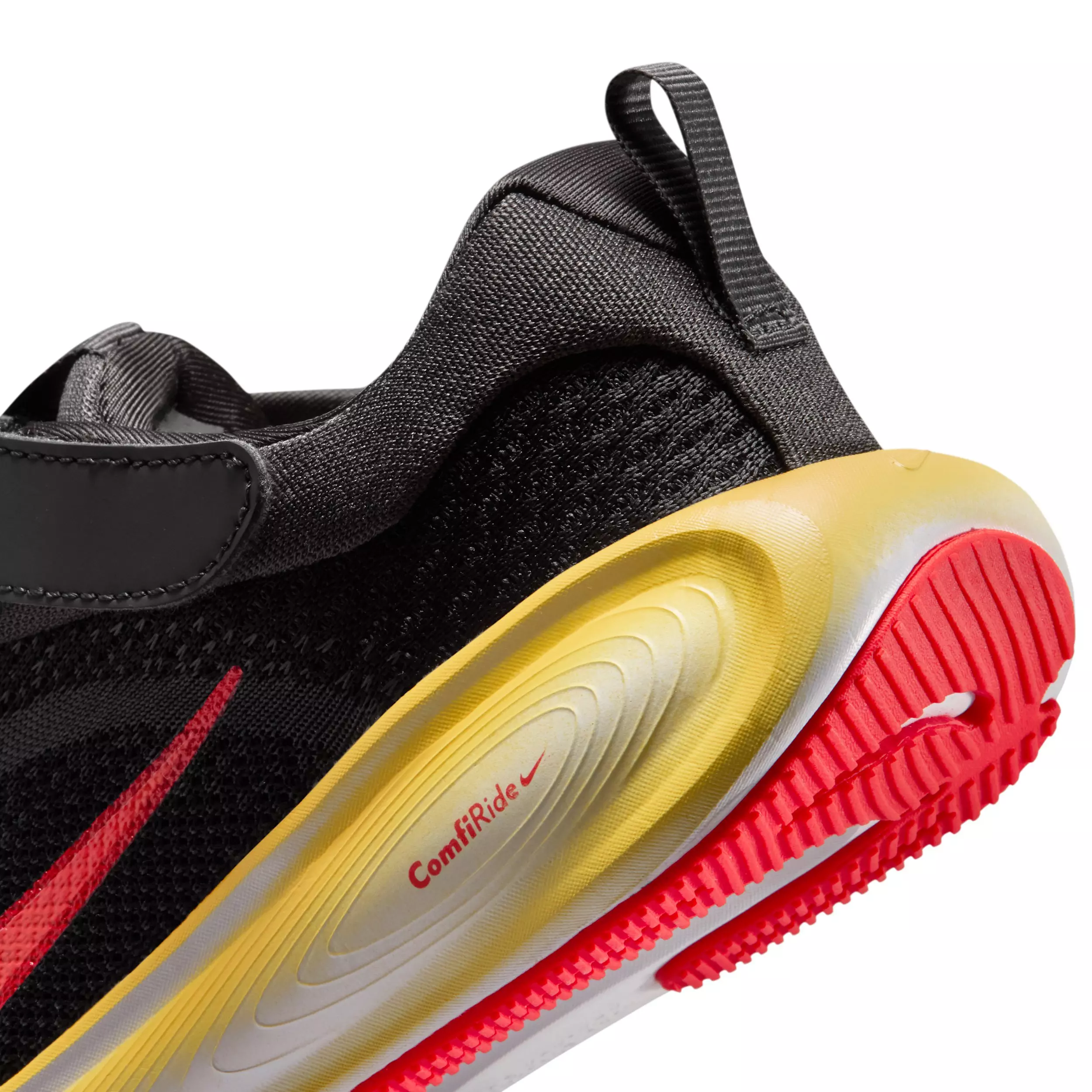 Nike Stellar Ride "Black/Medium Ash/Light Crimson/Bright Crimson" Preschool Boys' Running Shoe - BLACK/MD ASH/LT CRIMSON/CRIMSON