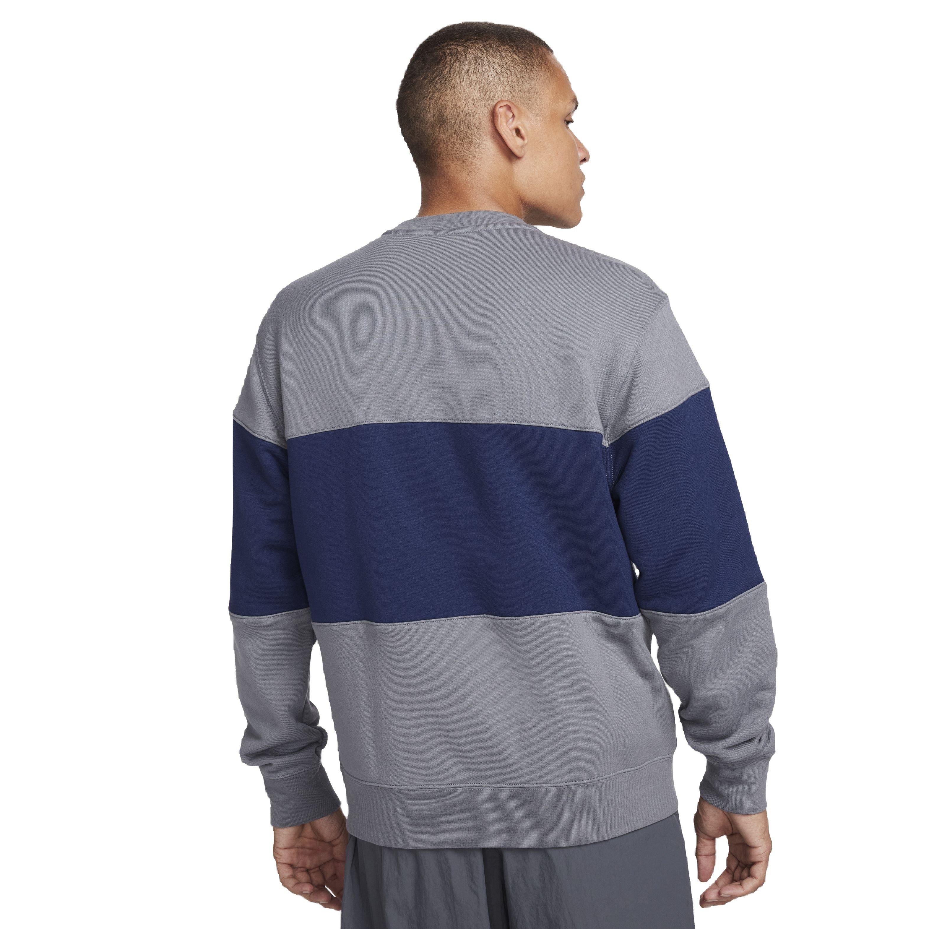 Nike crewneck sweatshirt navy blue hot sale