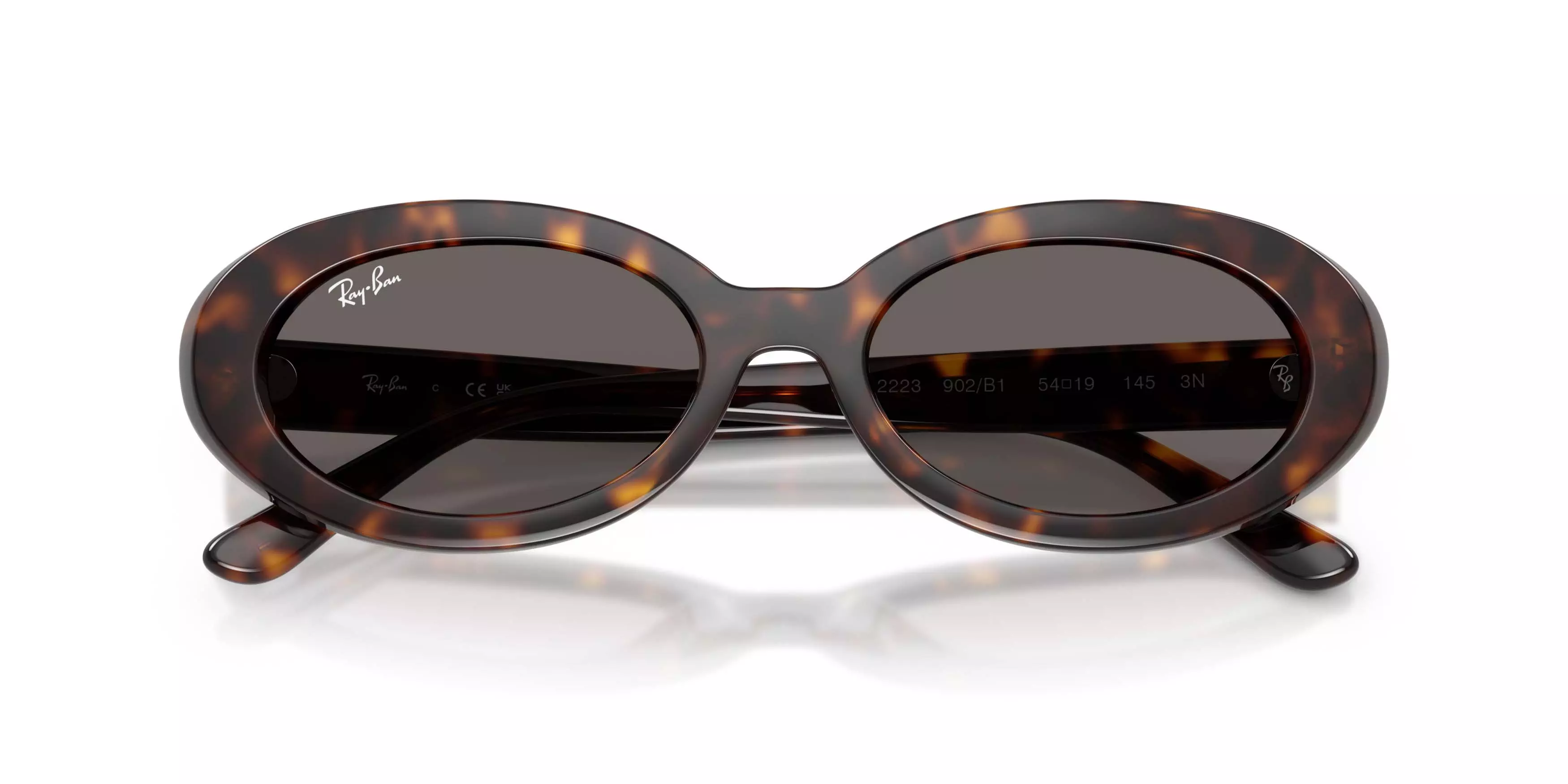 Ray-Ban RB2223 Dark Grey Sunglasses &ndash; Polished Havana - GREY