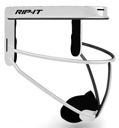 RIP-IT Girls' Defense Pro Softball Fielder's Face Mask - Navy - WHITE