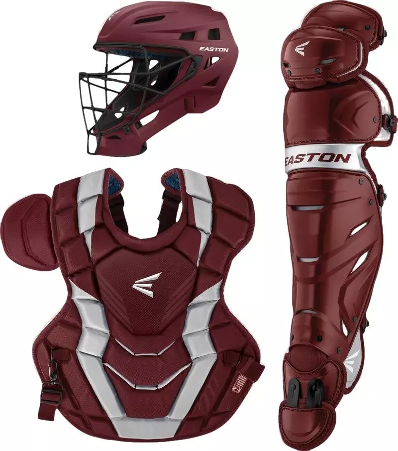 Easton Elite X Catcher's Gear Set - MAROON