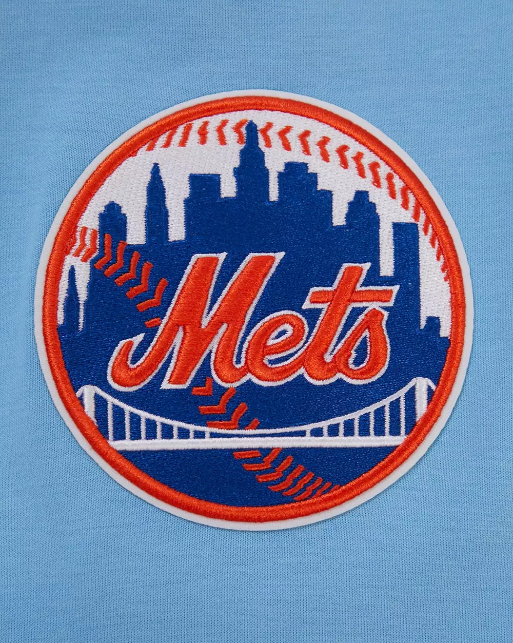 Pro Standard Men's MLB New York Mets Classic Chenille Full-Zip Hooded Jacket - BLUE