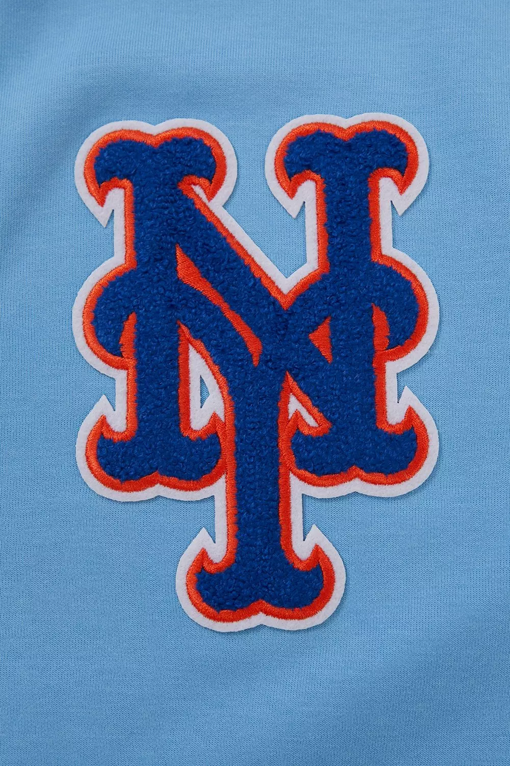 Pro Standard Men's MLB New York Mets Classic Chenille Full-Zip Hooded Jacket - BLUE
