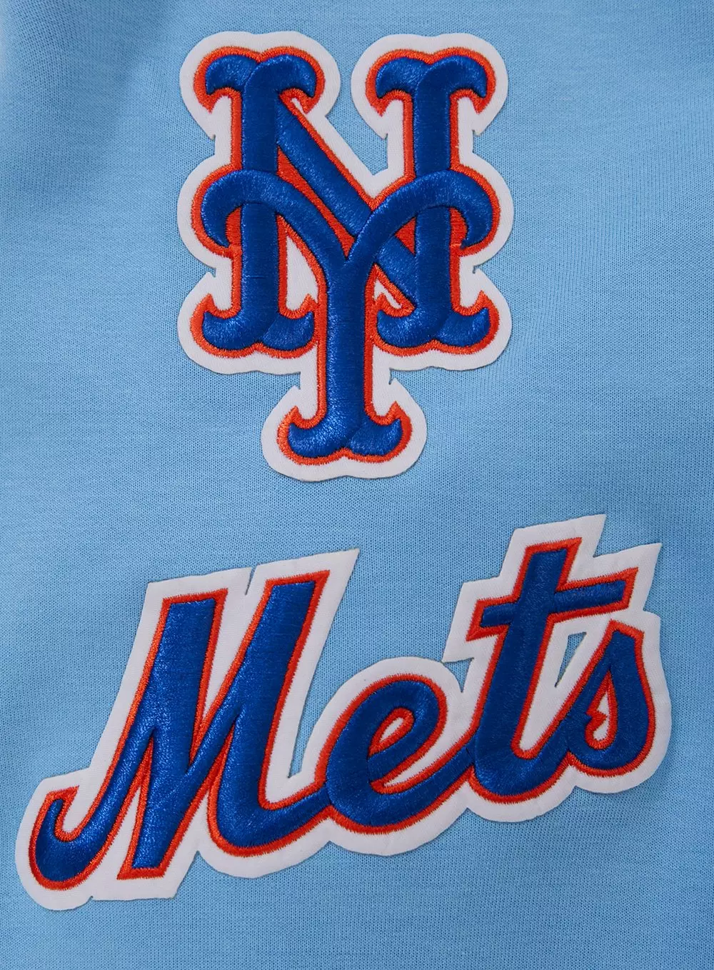 Pro Standard Men's MLB New York Mets Classic Chenille Full-Zip Hooded Jacket - BLUE