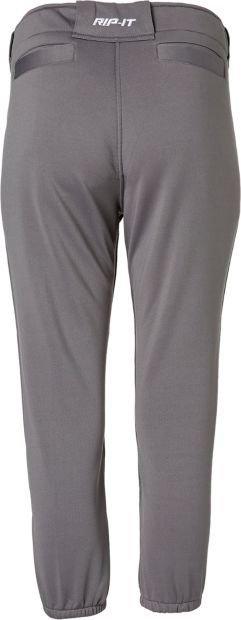 RIP-IT Big Girls' 4 Way Stretch Classic Adira Fastpitch Softball Pants - CHARCOAL Thumbnail View 2