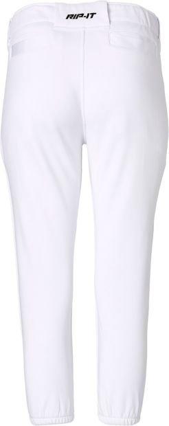 RIP-IT Big Girls' 4 Way Stretch Classic Adira Fastpitch Softball Pants - WHITE Thumbnail View 2