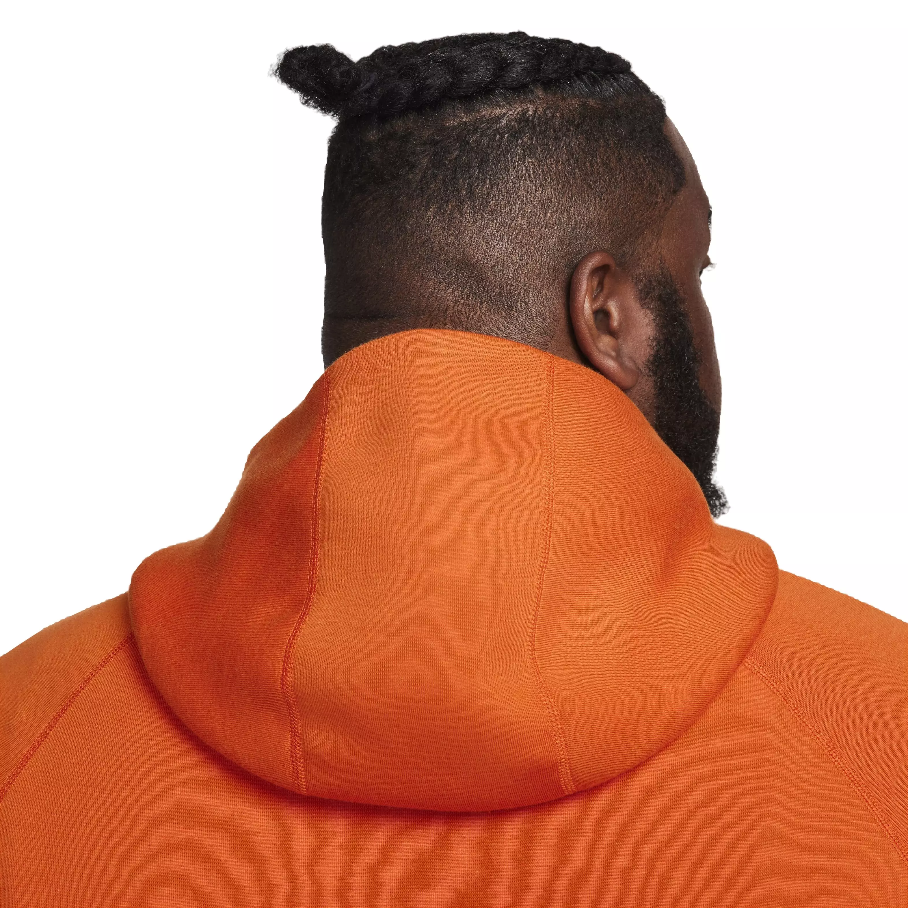 Nike Men's Sportswear Tech Fleece Full-Zip Windrunner Jacket -Orange - ORANGE