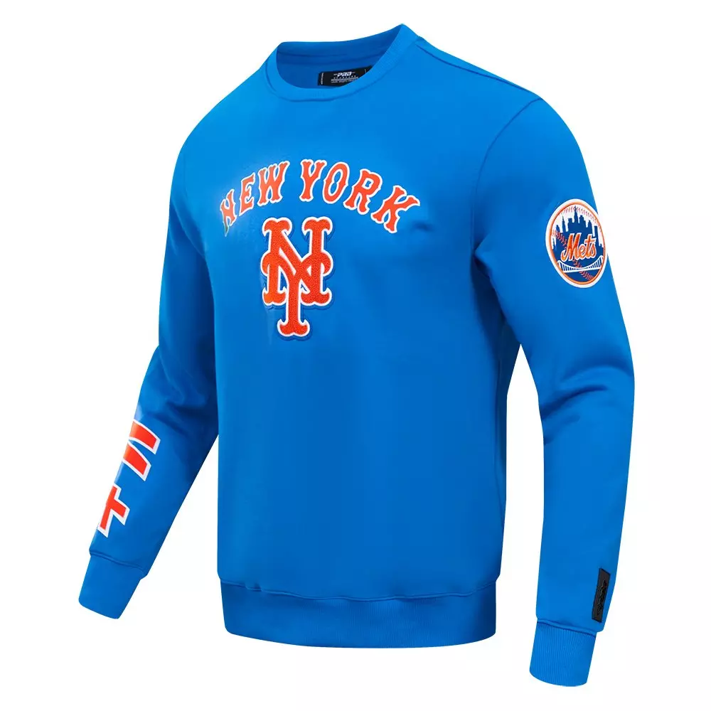 Pro Standard Men's MLB New York Mets Classic Crewneck - Royal - ROYAL