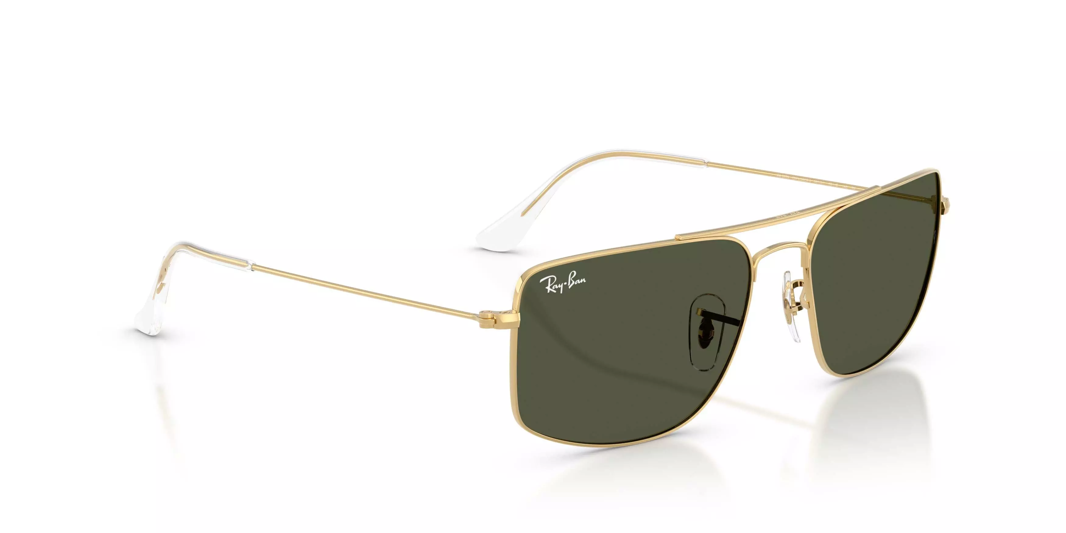 Ray-Ban Explorer III Green Sunglasses &ndash; Polished Arista Gold - GOLD/GREEN