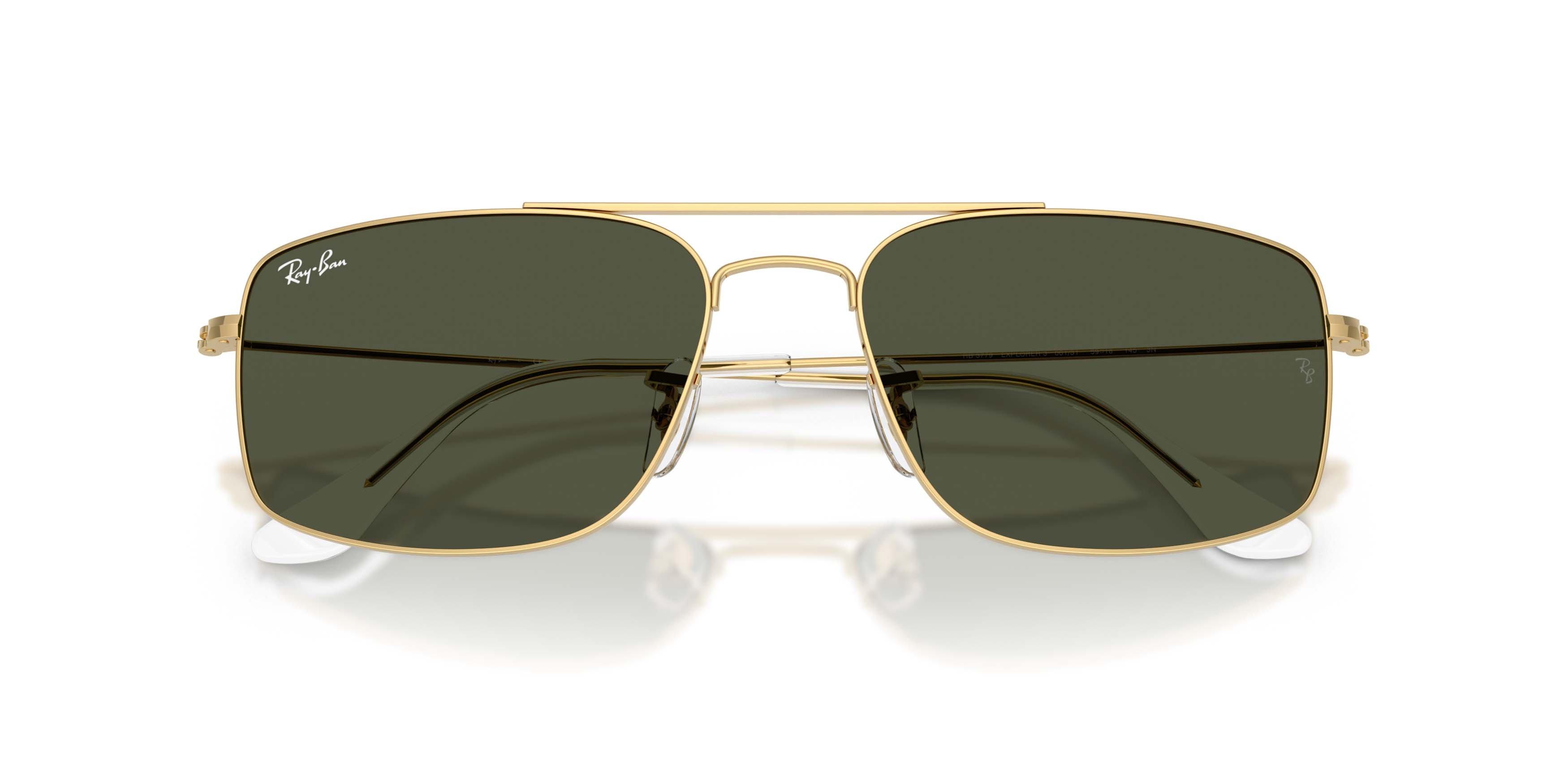 Ray-Ban Explorer III Green Sunglasses &ndash; Polished Arista Gold - GOLD/GREEN Thumbnail View 5