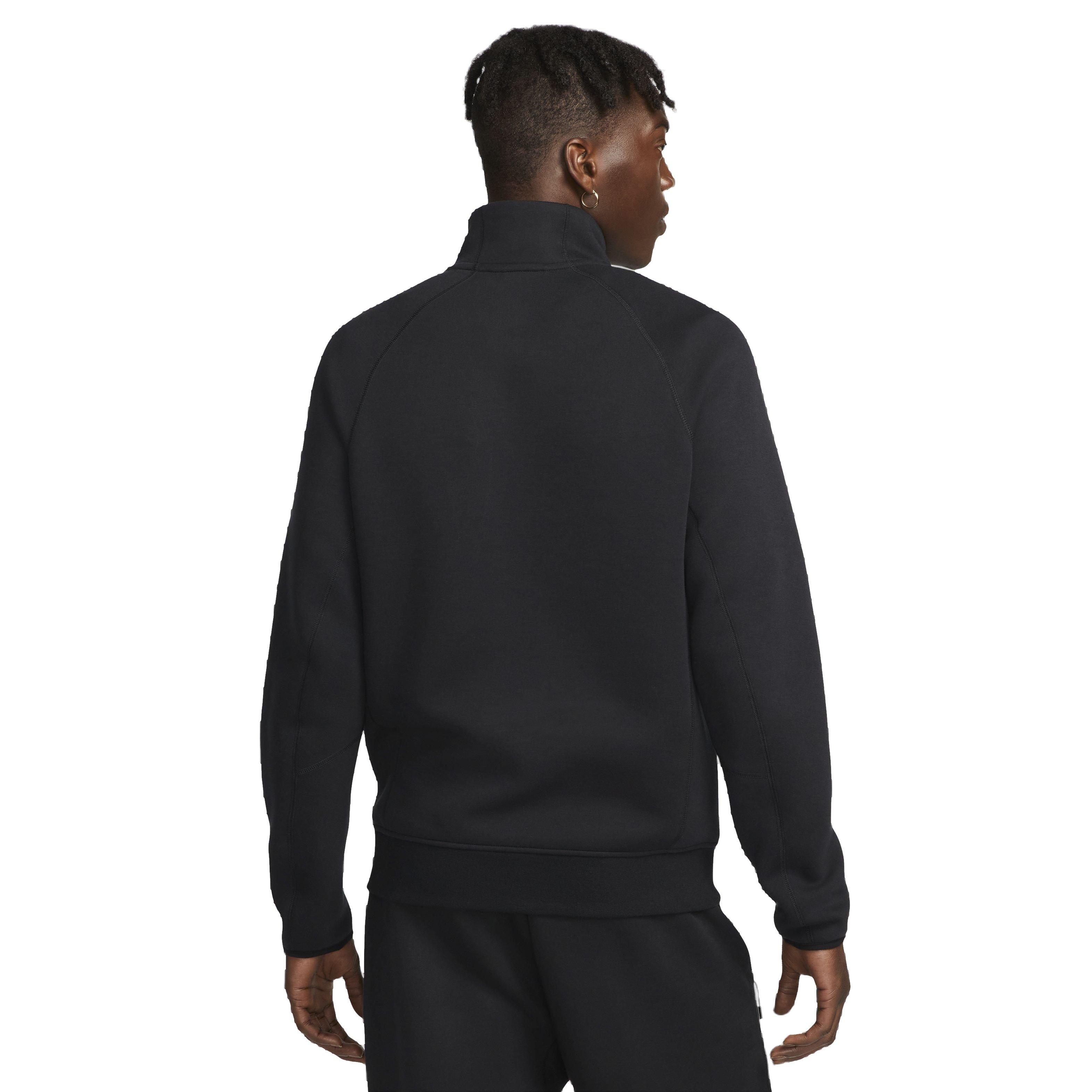 Nike Men's Sportswear Tech Fleece 1/2-Zip Sweatshirt - BLACK Thumbnail View 2