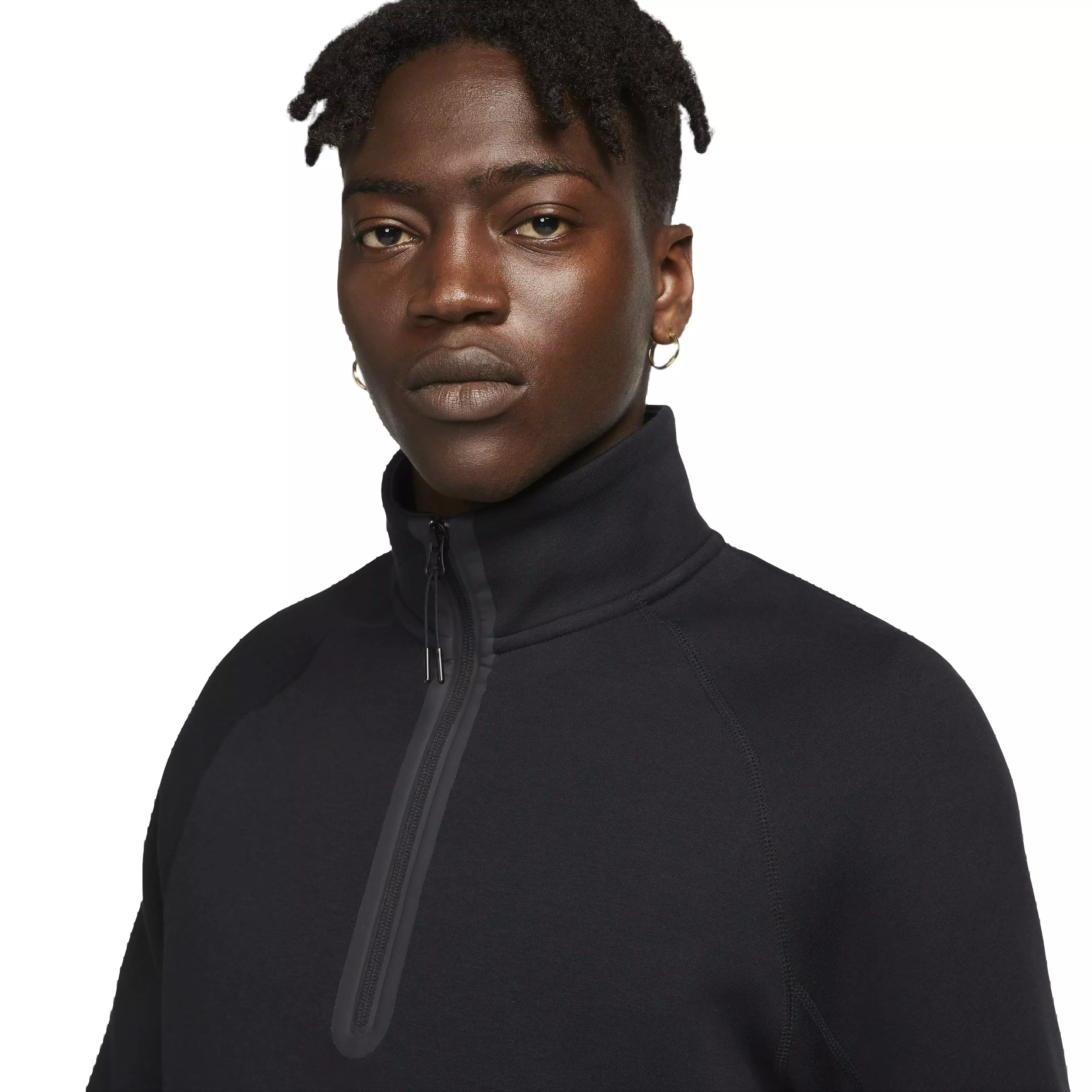 Nike Men's Sportswear Tech Fleece 1/2-Zip Sweatshirt - BLACK