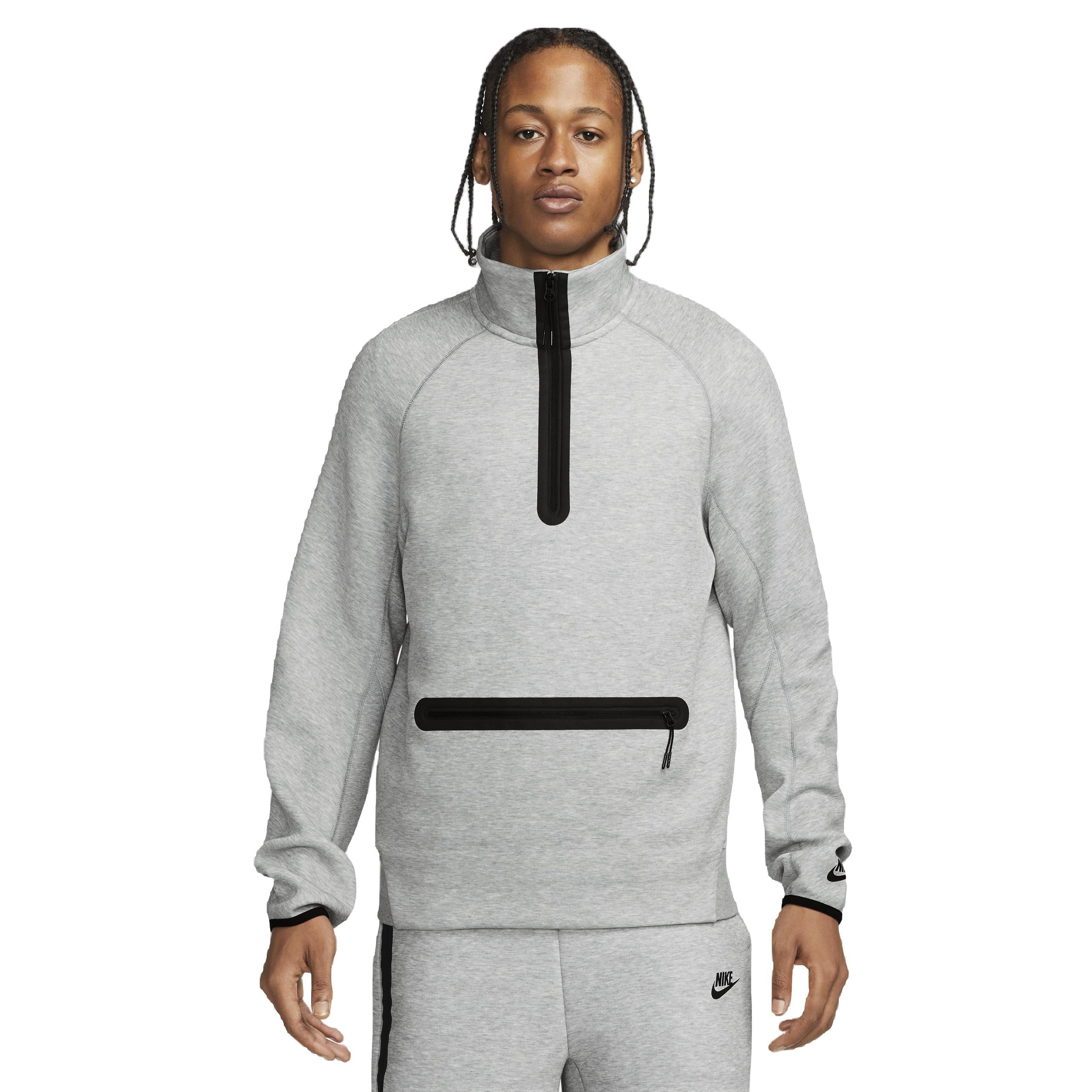 Nike Men's Sportswear Tech Fleece 1/2-Zip Sweatshirt - GREY Thumbnail View 1