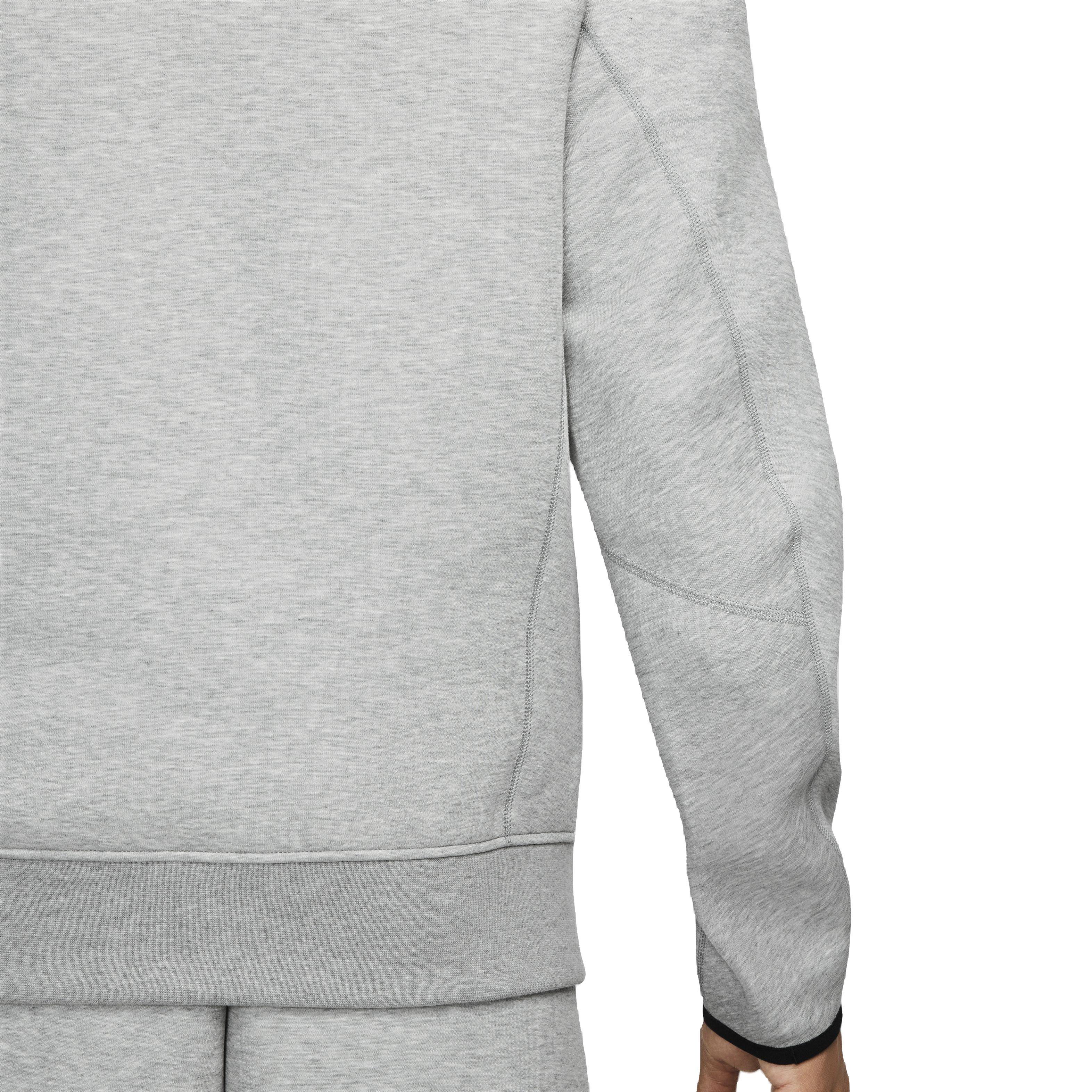 Nike Men's Sportswear Tech Fleece 1/2-Zip Sweatshirt - GREY Thumbnail View 6
