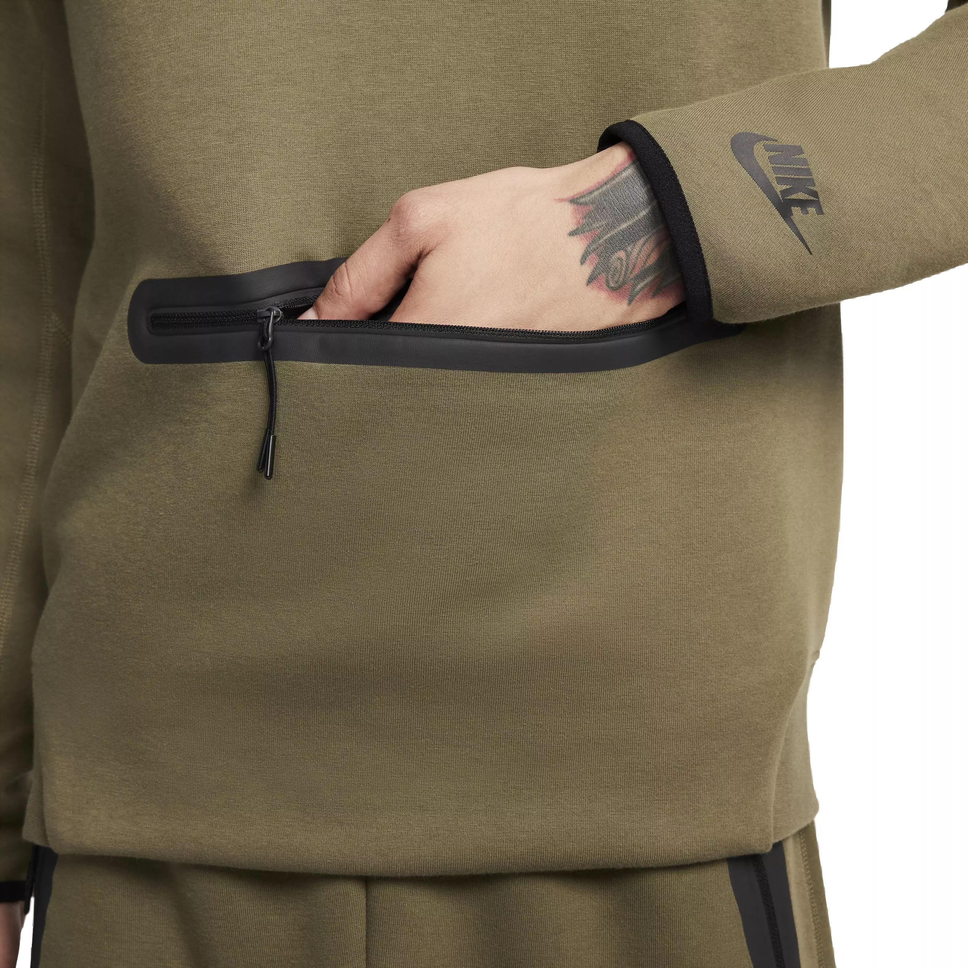 Nike Men's Sportswear Tech Fleece 1/2-Zip Sweatshirt - GREEN