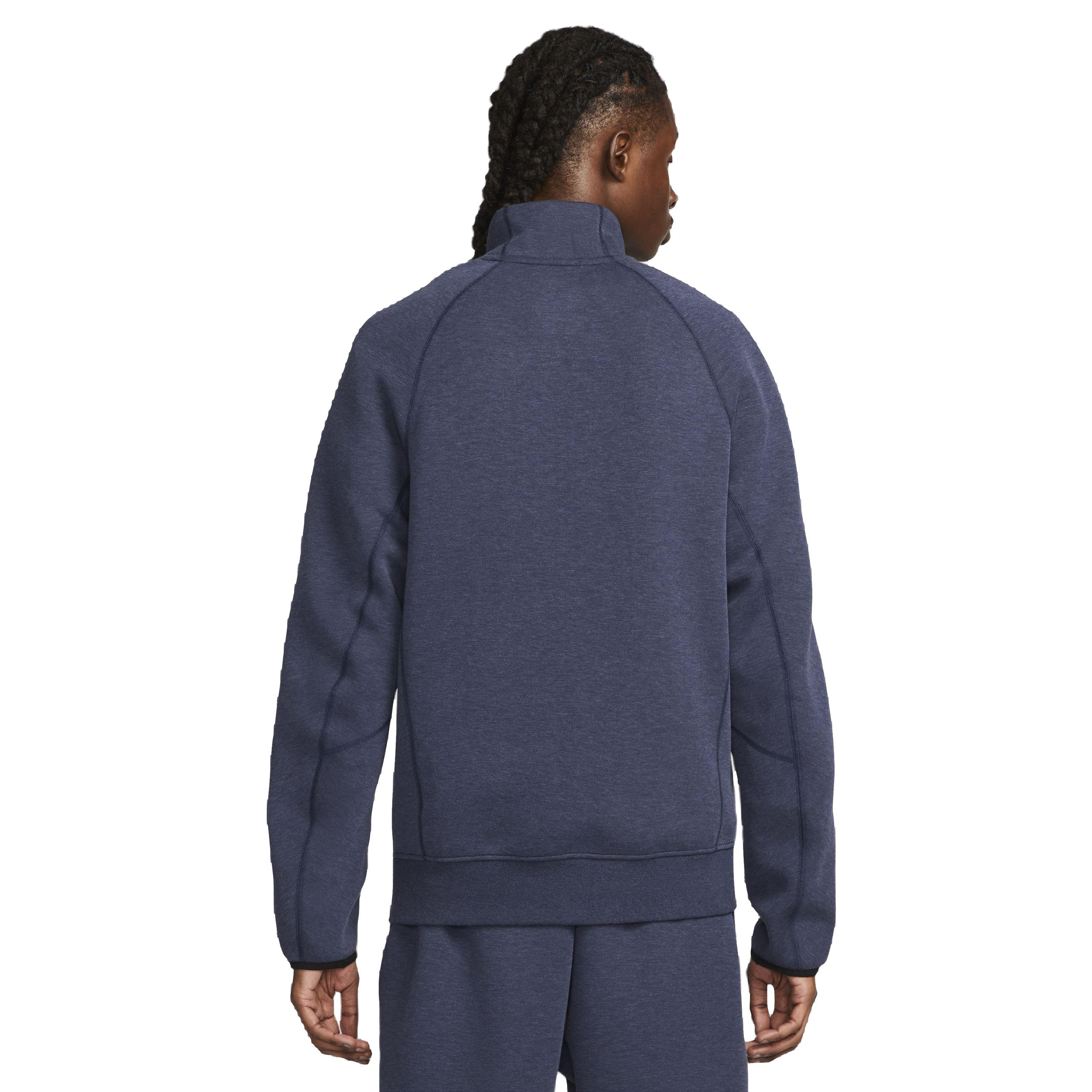 Nike Men's Sportswear Tech Fleece 1/2-Zip Sweatshirt - BLUE Thumbnail View 2