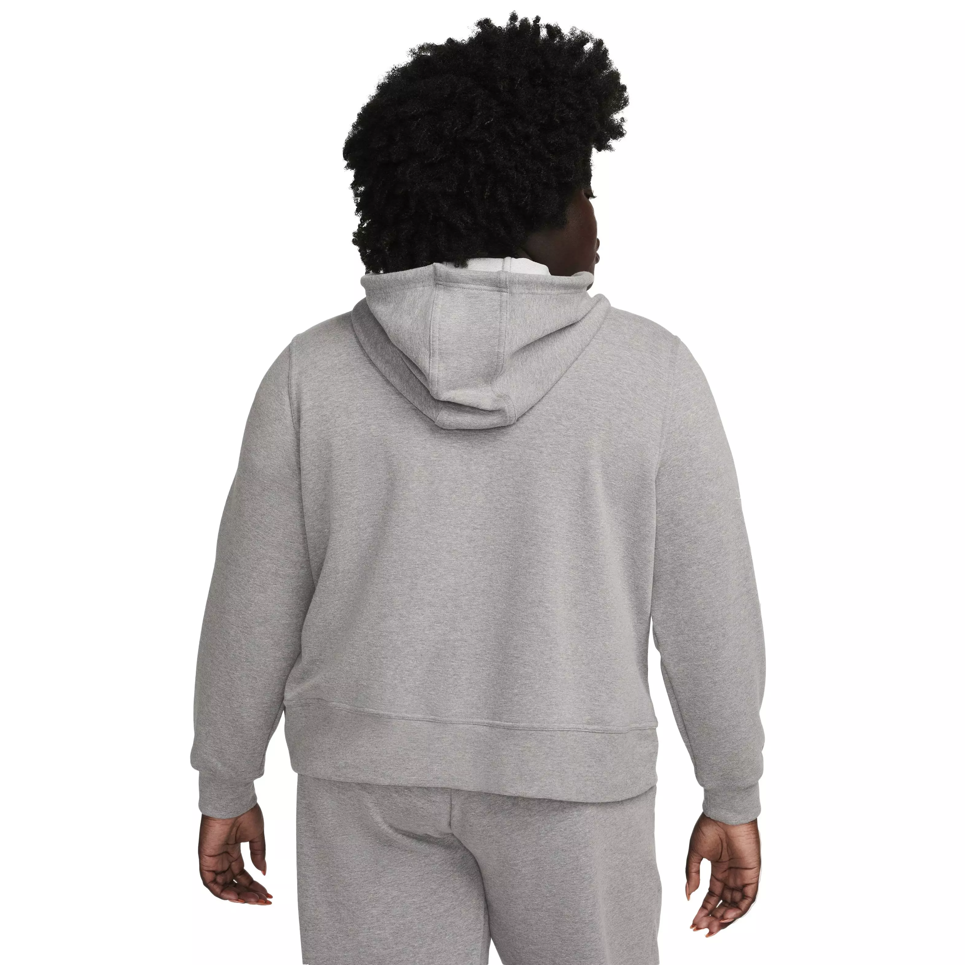 Nike Women's Dri-FIT One Full-Zip French Terry hooded Jacket - Grey - GREY