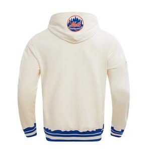 Pro Standard Men's MLB New York Mets Retro Classic Pullover Hoodie - Eggshell