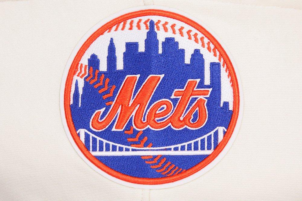 Pro Standard Men's MLB New York Mets Retro Classic Pullover Hoodie - Eggshell - EGGSHELL Thumbnail View 5