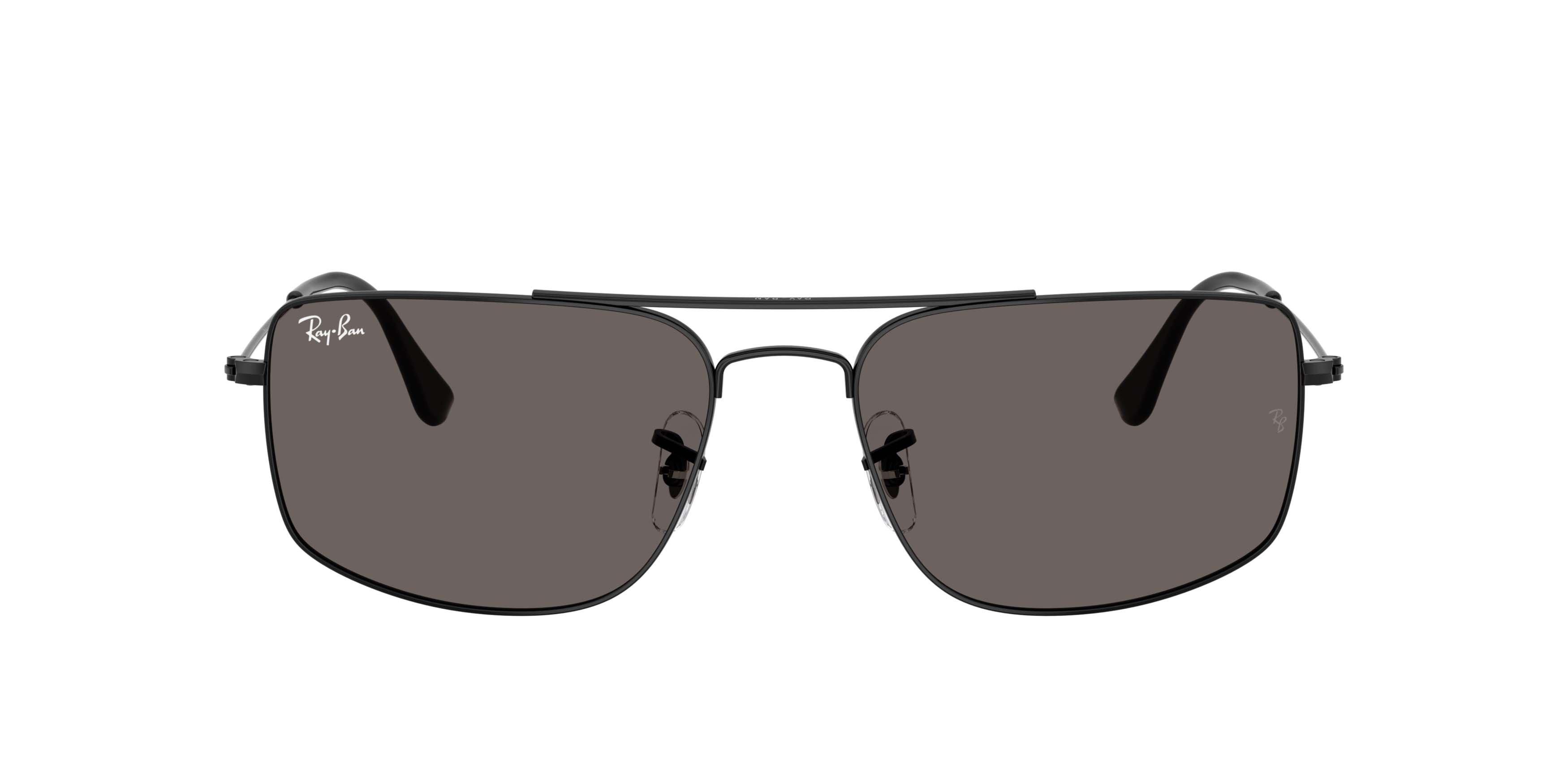 Ray-Ban Explorer III Dark Grey Sunglasses &ndash; Polished Black - BLACK/GREY Thumbnail View 2