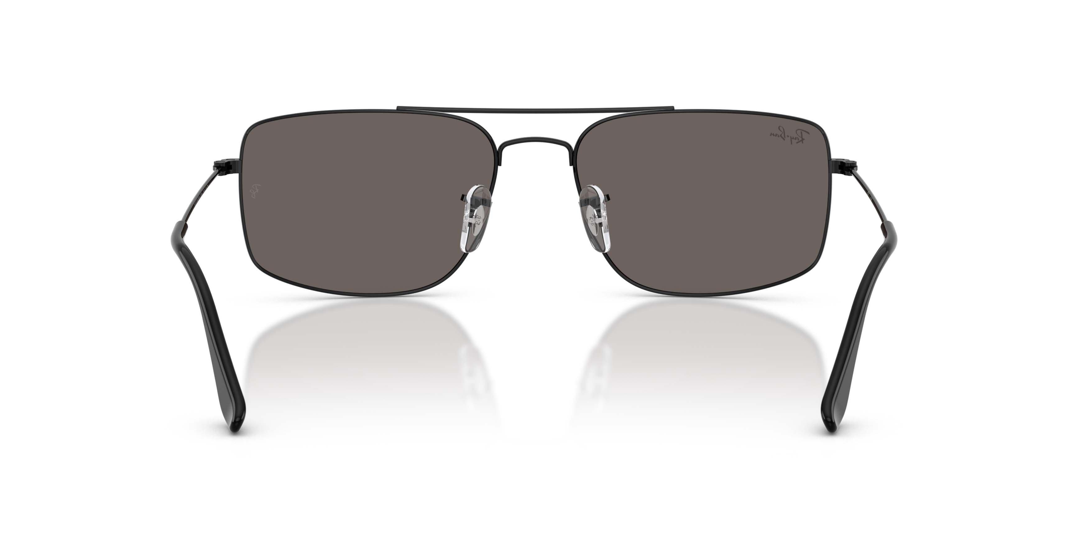 Ray-Ban Explorer III Dark Grey Sunglasses &ndash; Polished Black - BLACK/GREY Thumbnail View 4