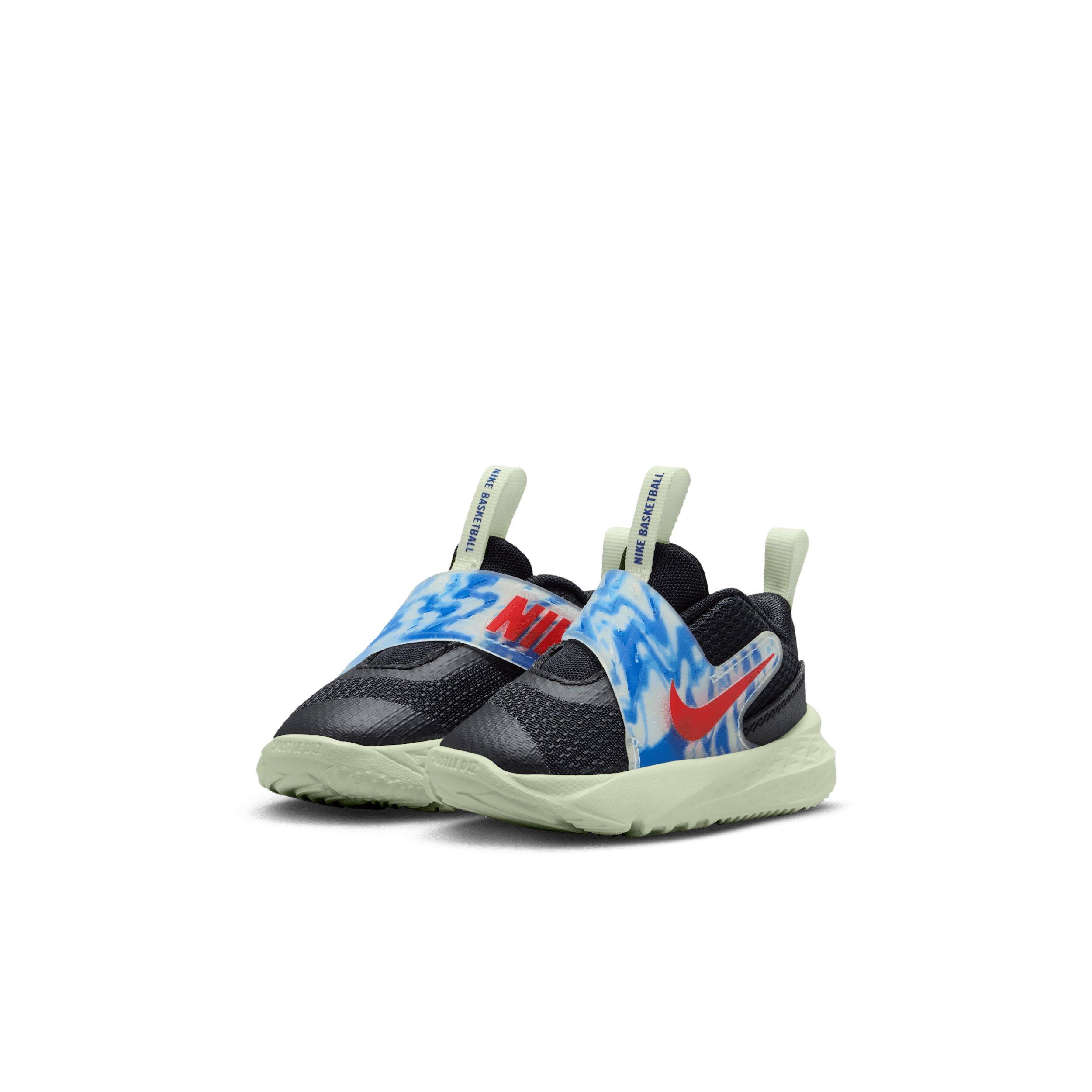 Nike Team Hustle D 12 "Black/Game Royal/Volt Tint/Bright Crimson" Infant Boys' Basketball Shoe - BLACK/ROYAL/VOLT/CRIMSON