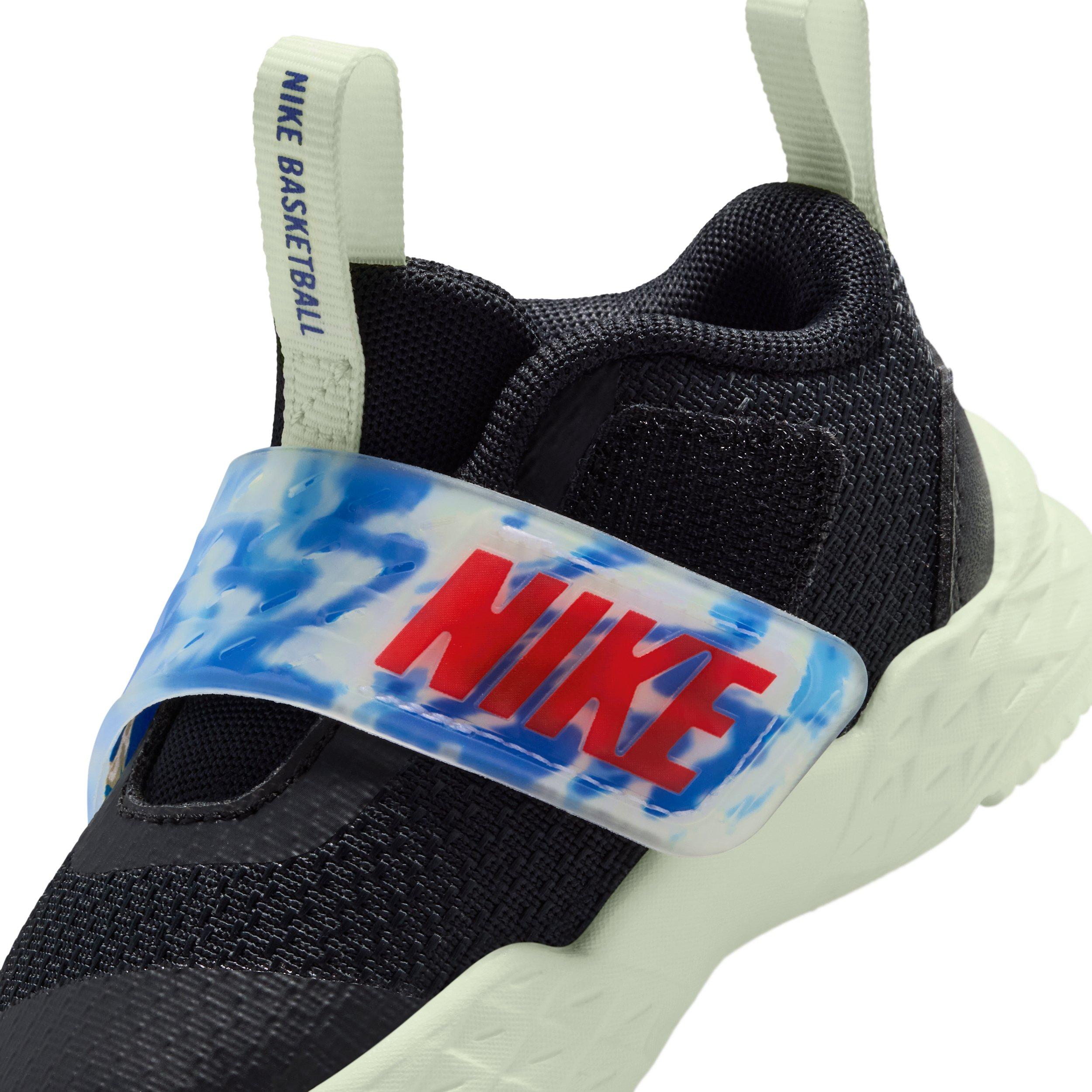Nike Team Hustle D 12 "Black/Game Royal/Volt Tint/Bright Crimson" Infant Boys' Basketball Shoe - BLACK/ROYAL/VOLT/CRIMSON