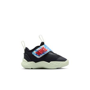 Nike Team Hustle D 12 "Black/Game Royal/Volt Tint/Bright Crimson" Infant Boys' Basketball Shoe - BLACK/ROYAL/VOLT/CRIMSON